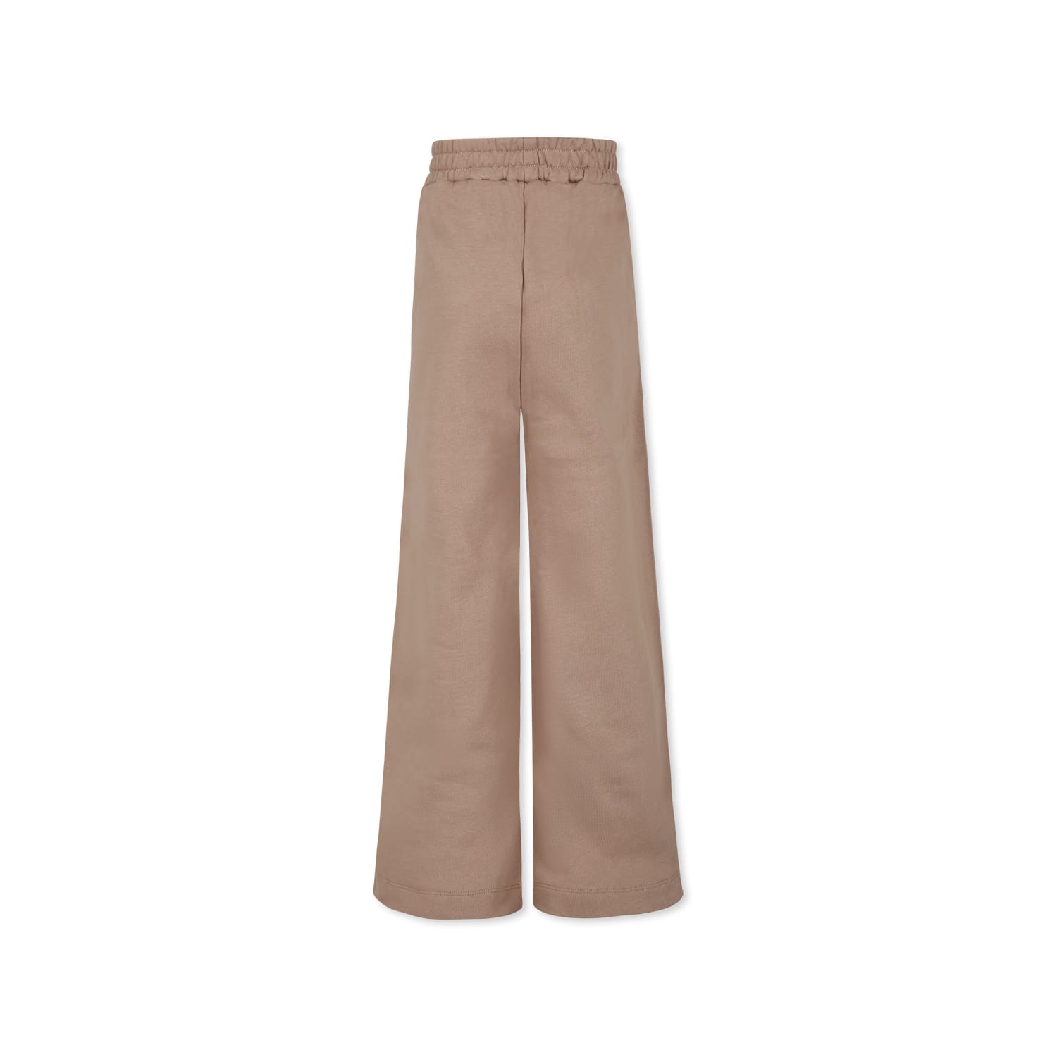 Pinko Beige Trousers For Girl With Heart In Beige