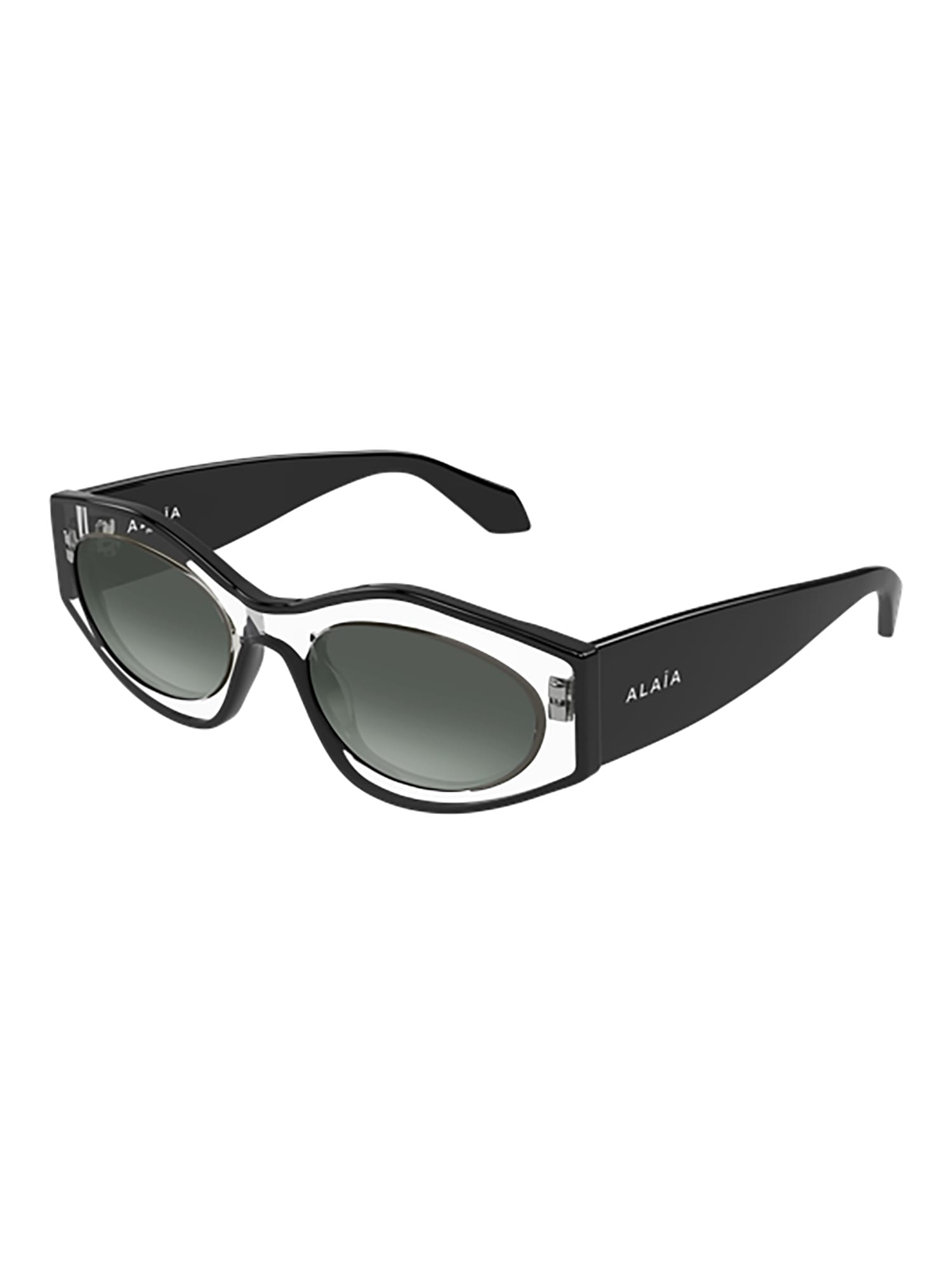 Alaïa Aa0093s Sunglasses In Transparent