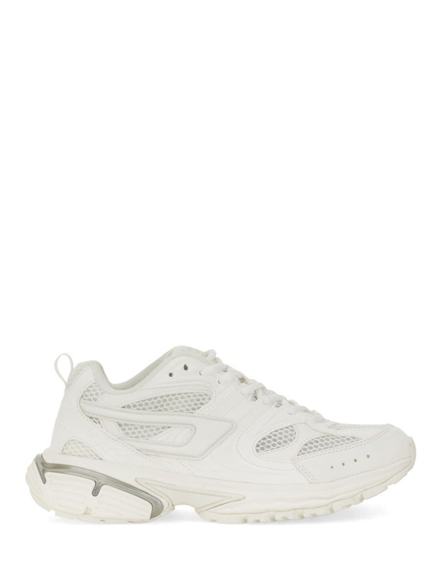 Shop Diesel S-serendipity Pro-x1 W Mesh Panelled Sneakers In White