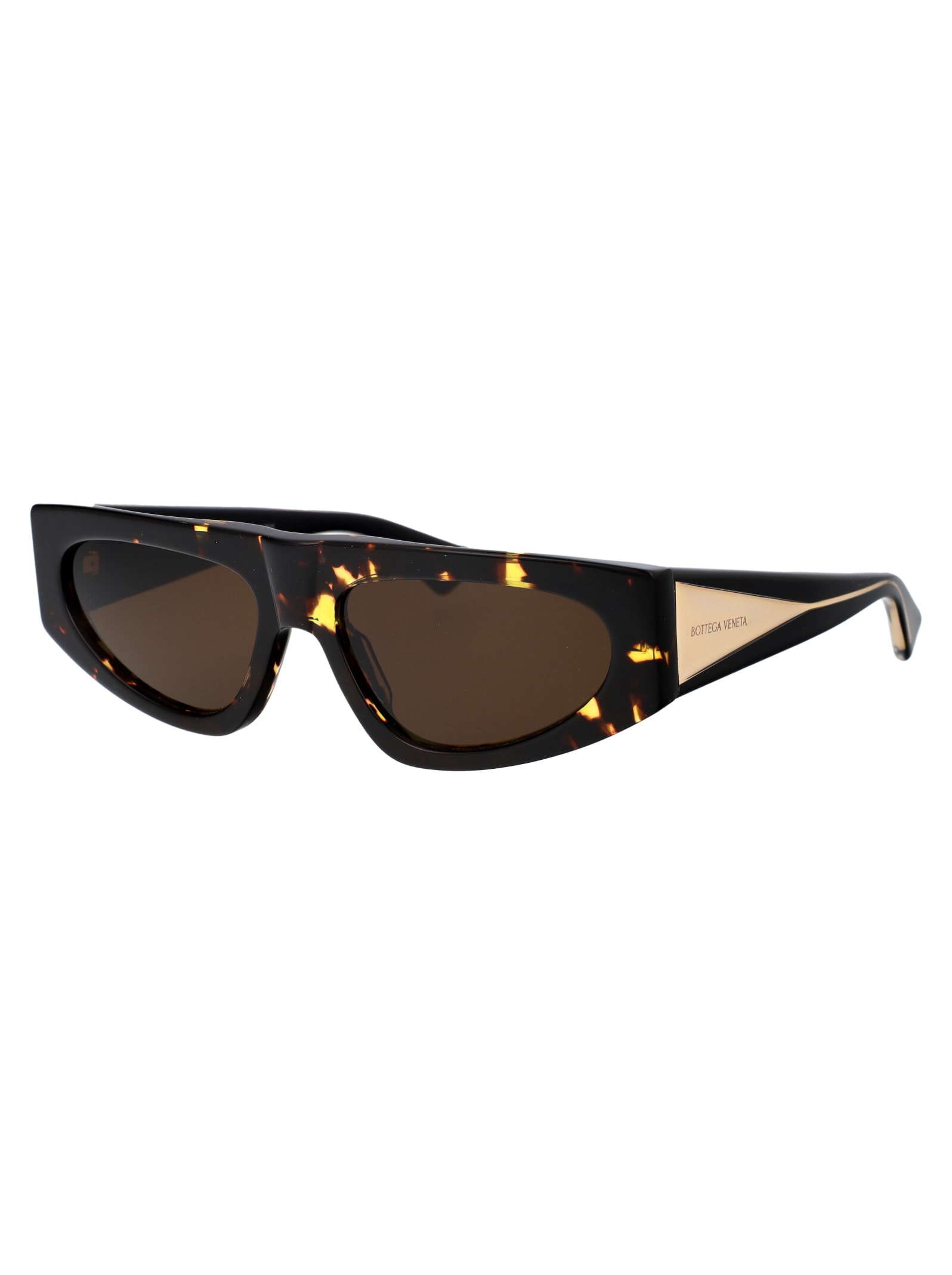 Shop Bottega Veneta Bv1277s Sunglasses In 002 Havana Crystal Brown