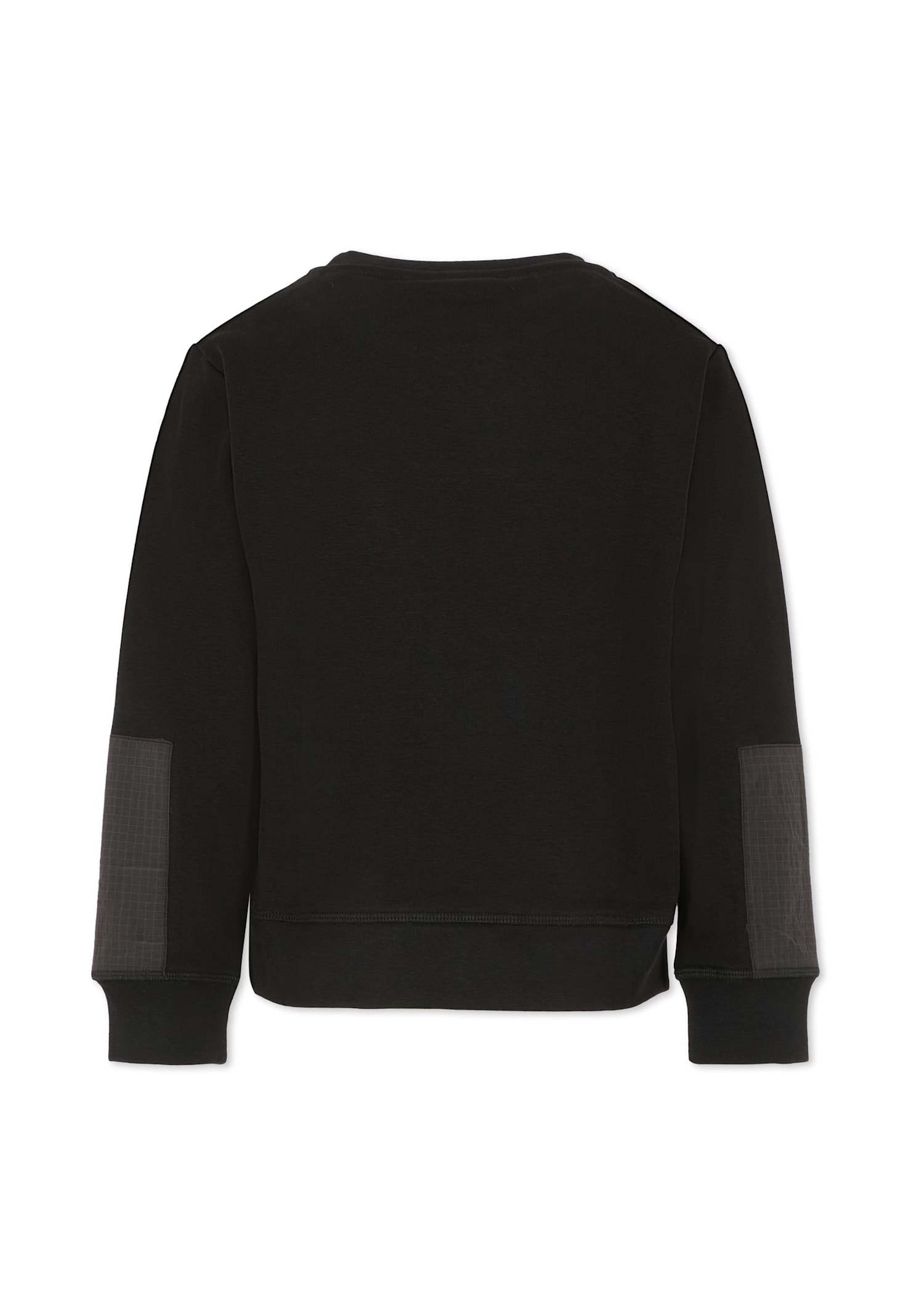 Hugo Boss Panelled Long-sleeved Sweatshirt In Black