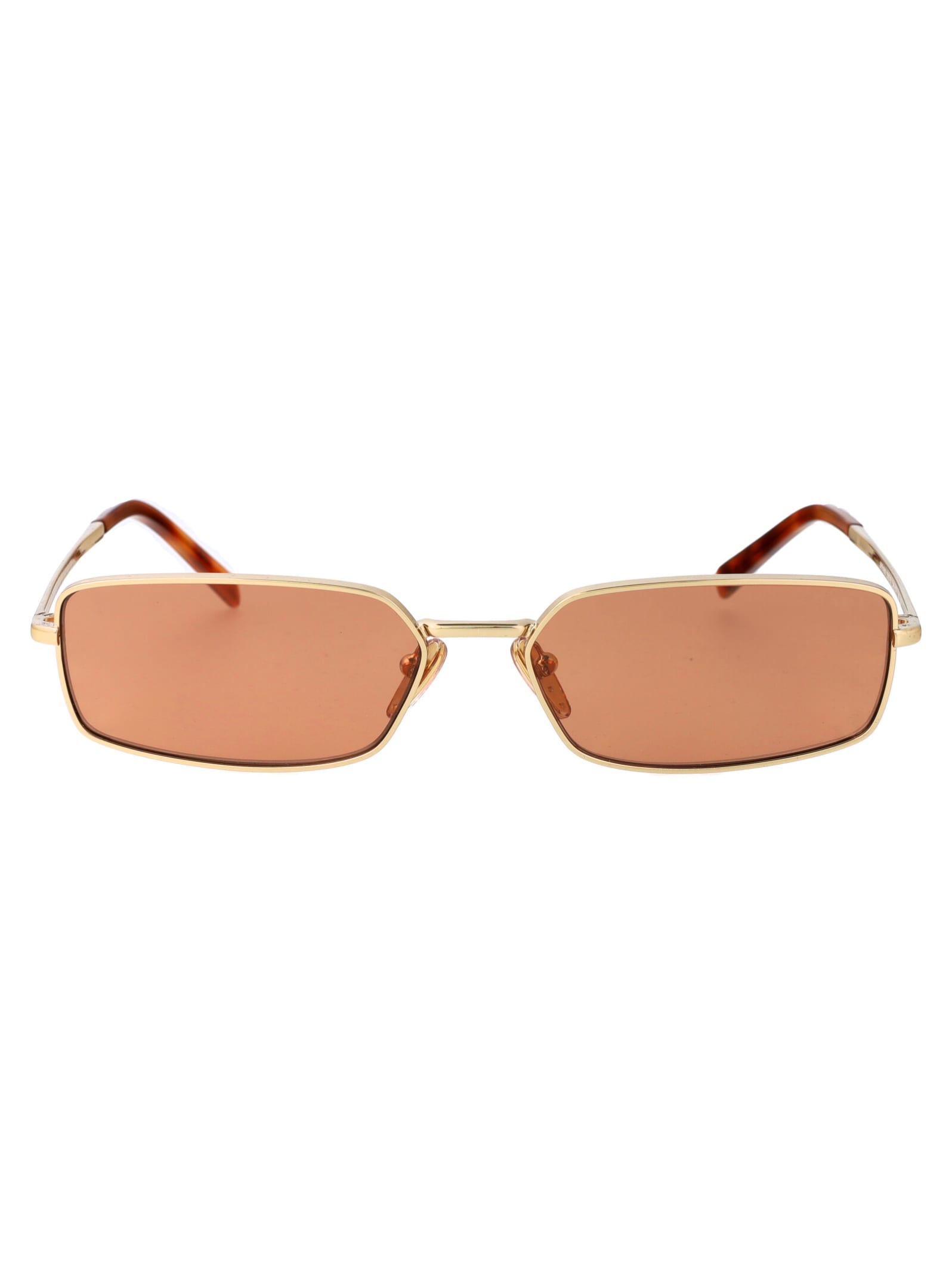 Prada 0pr A60s Sunglasses In 5ak07v Gold