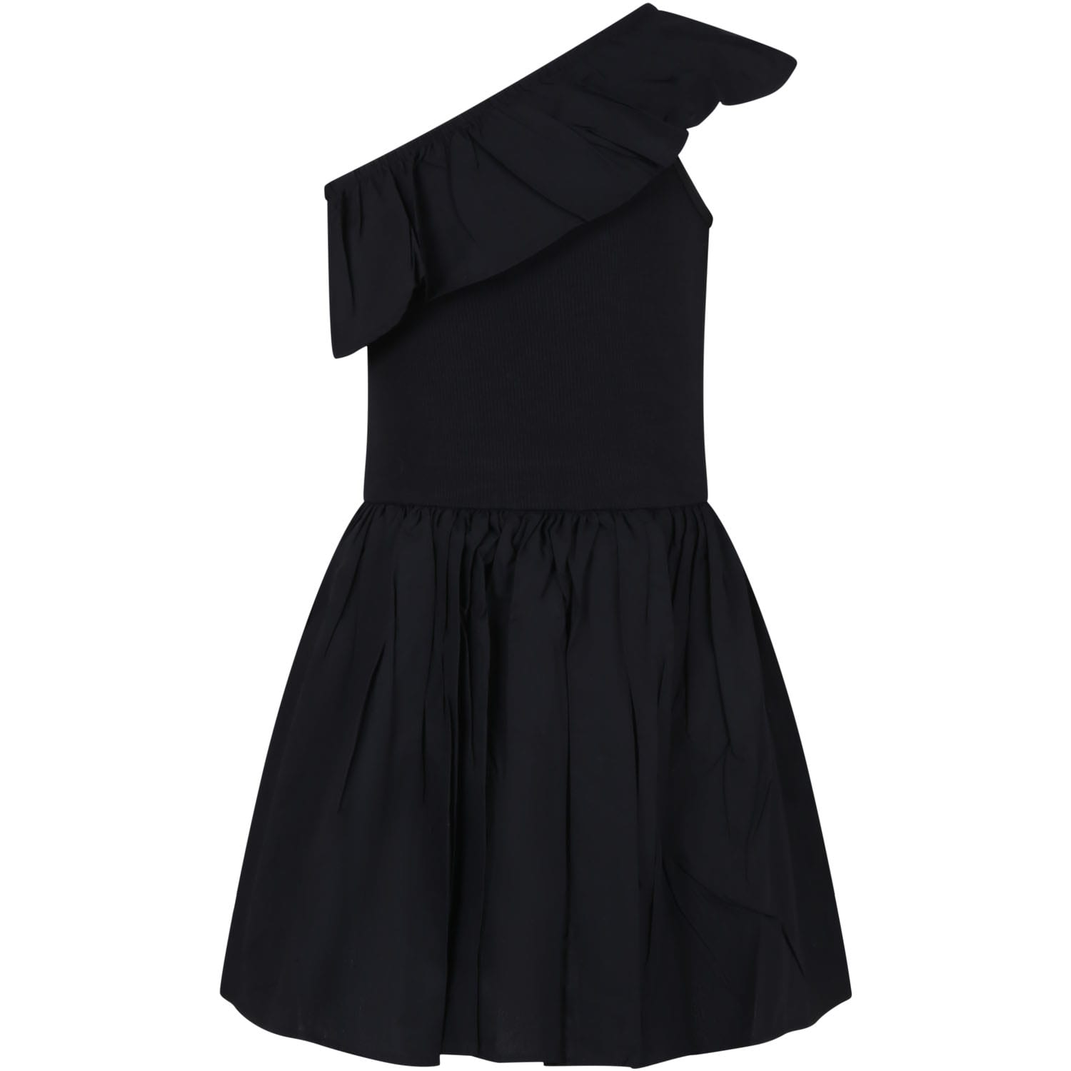 Molo Kids' Black Dress For Girl