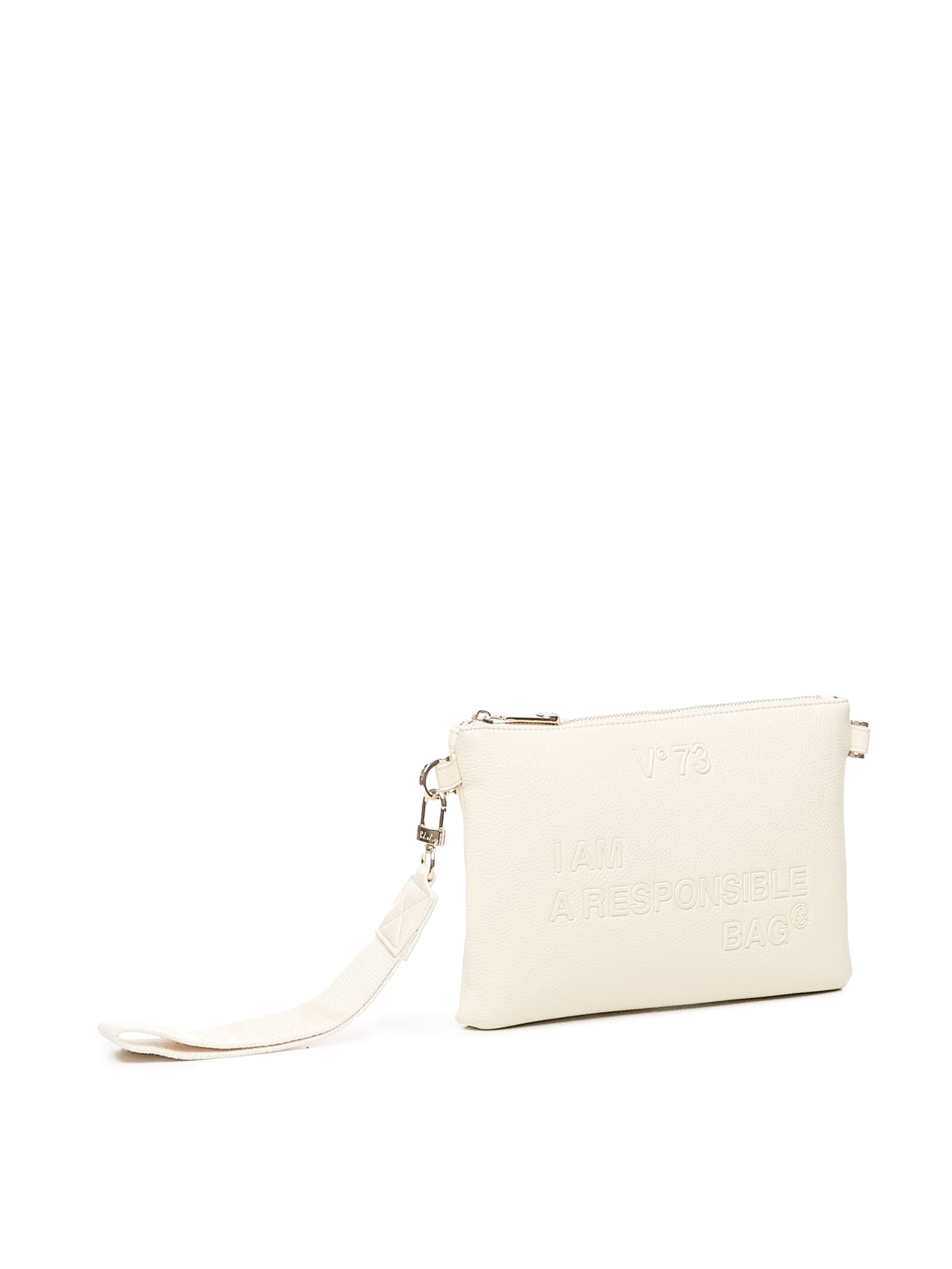 V73 Responsibility Now Shoulder Bag In White
