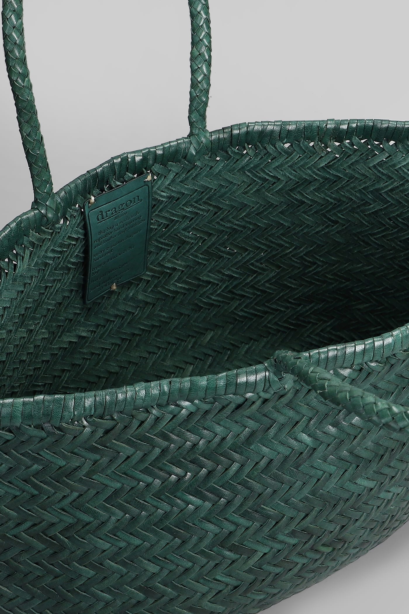 Dragon Diffusion Bamboo Triple Jump Tote In Green