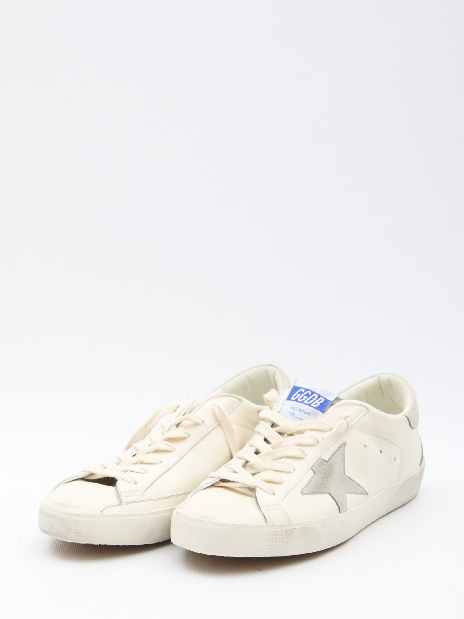 Shop Golden Goose Super-star Sneakers In White