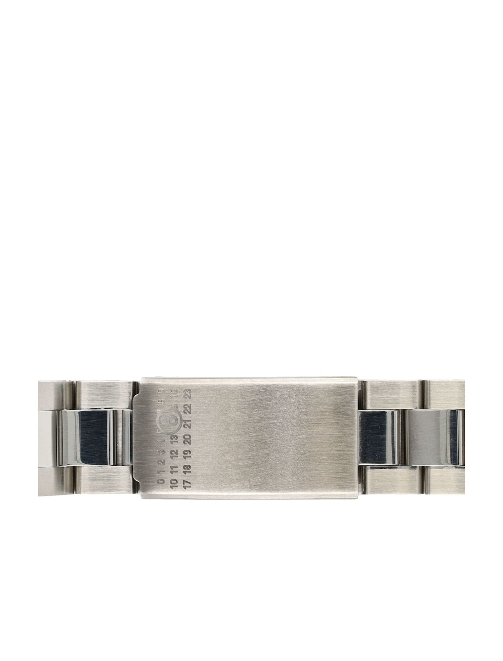 Mm6 Maison Margiela Numeric Plaque Bracelet In Metallic