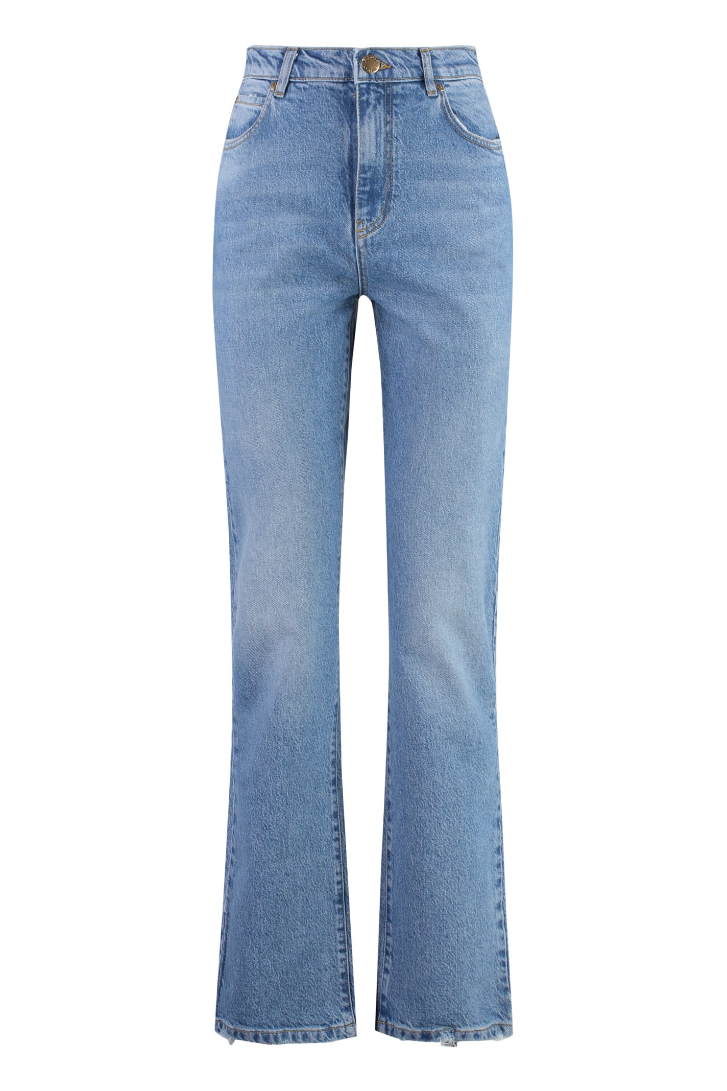 Roxanne 5-pocket Straight-leg Jeans
