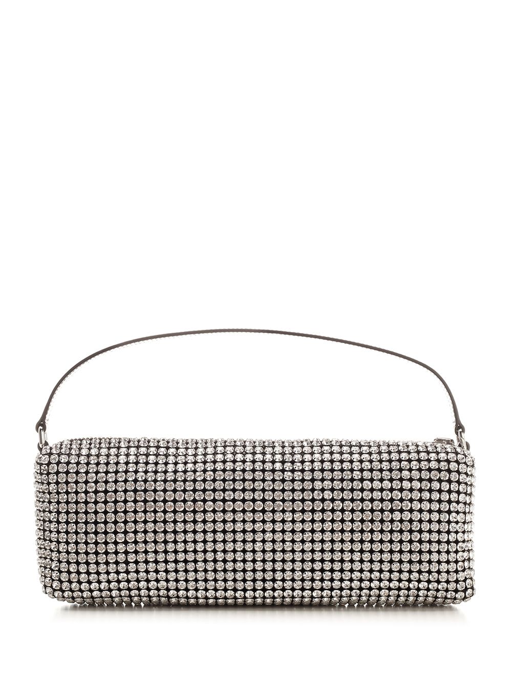 Shop Alexander Wang Heiress Flex Shoulder Bag In Silver