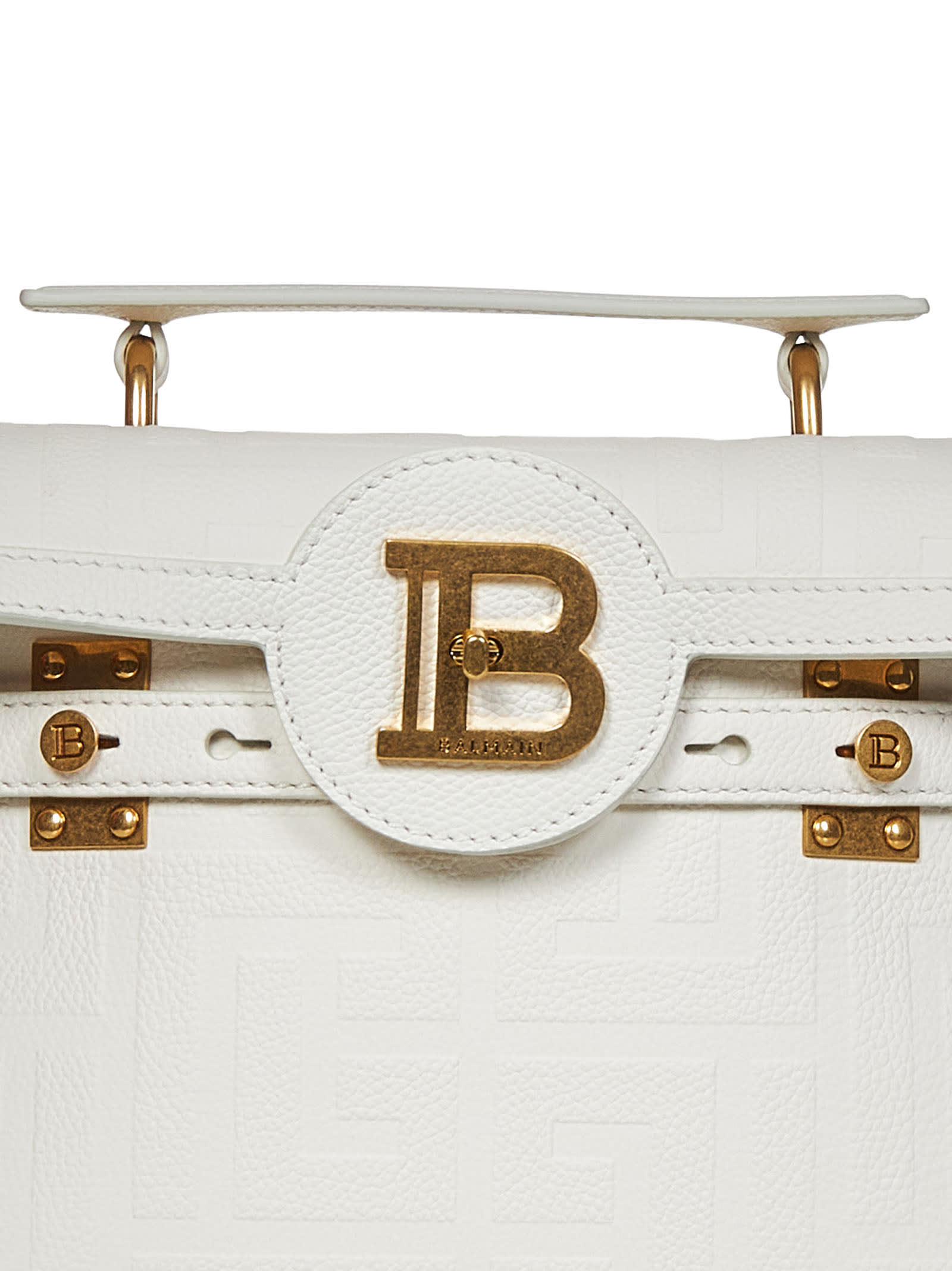 Shop Balmain Paris B-buzz 23 Tote In White