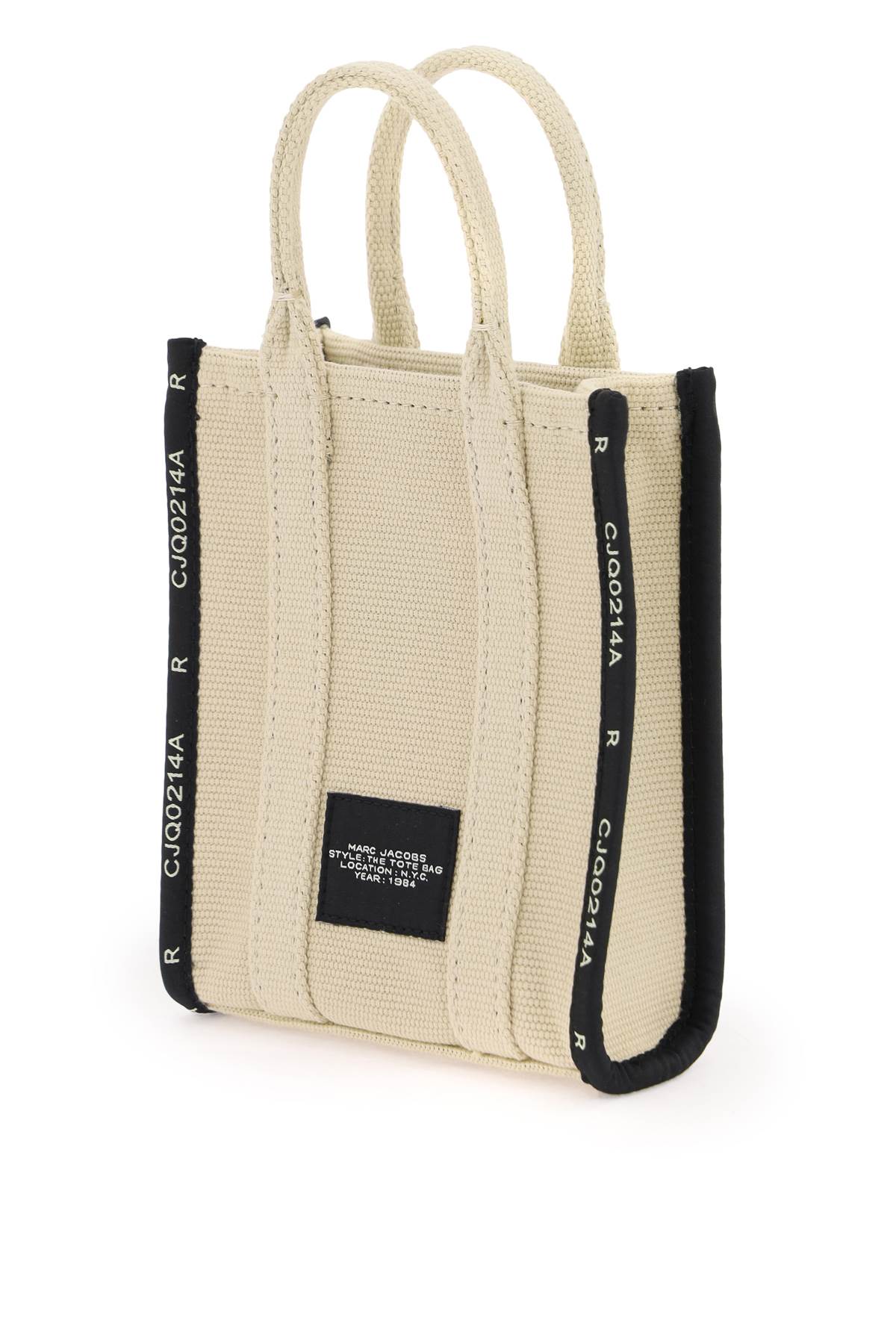 Marc Jacobs The Jacquard Mini Tote Bag In Beige