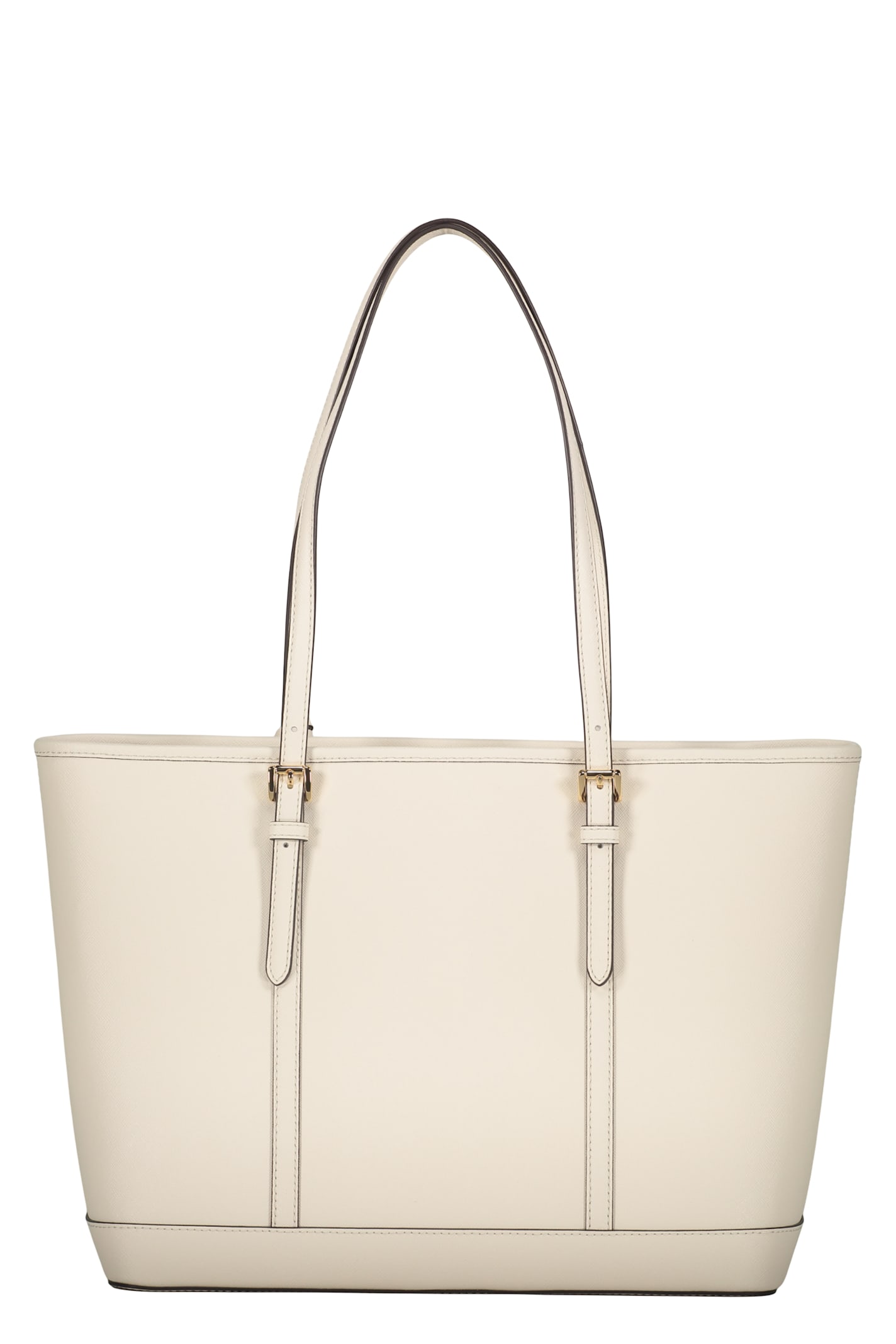 Michael Kors Leather Tote In White