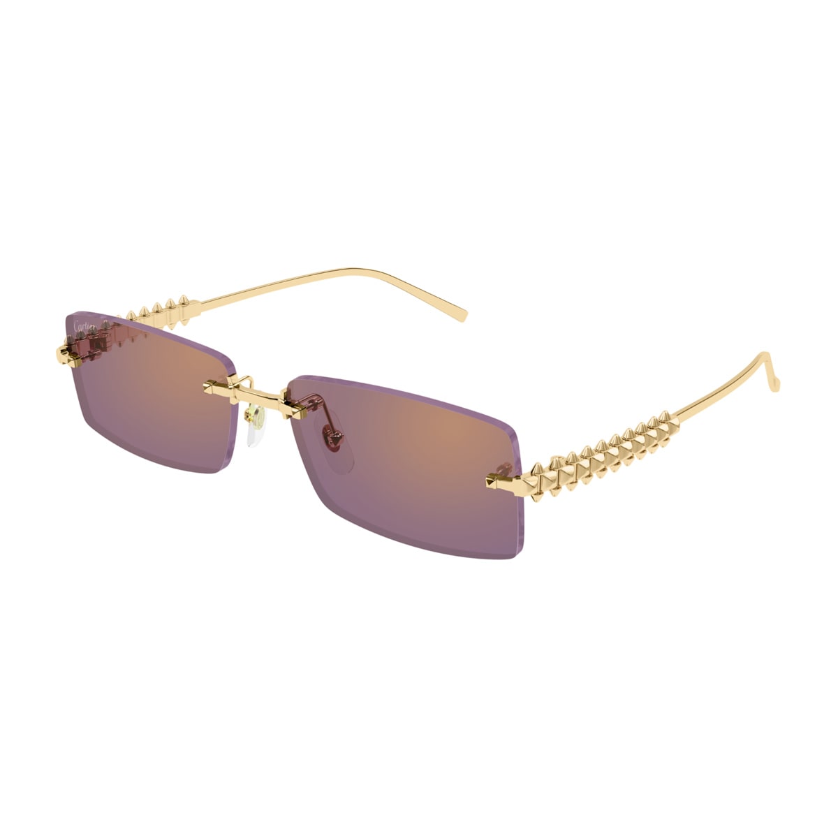 Cartier Ct0604s Clash De Sunglasses In Gold
