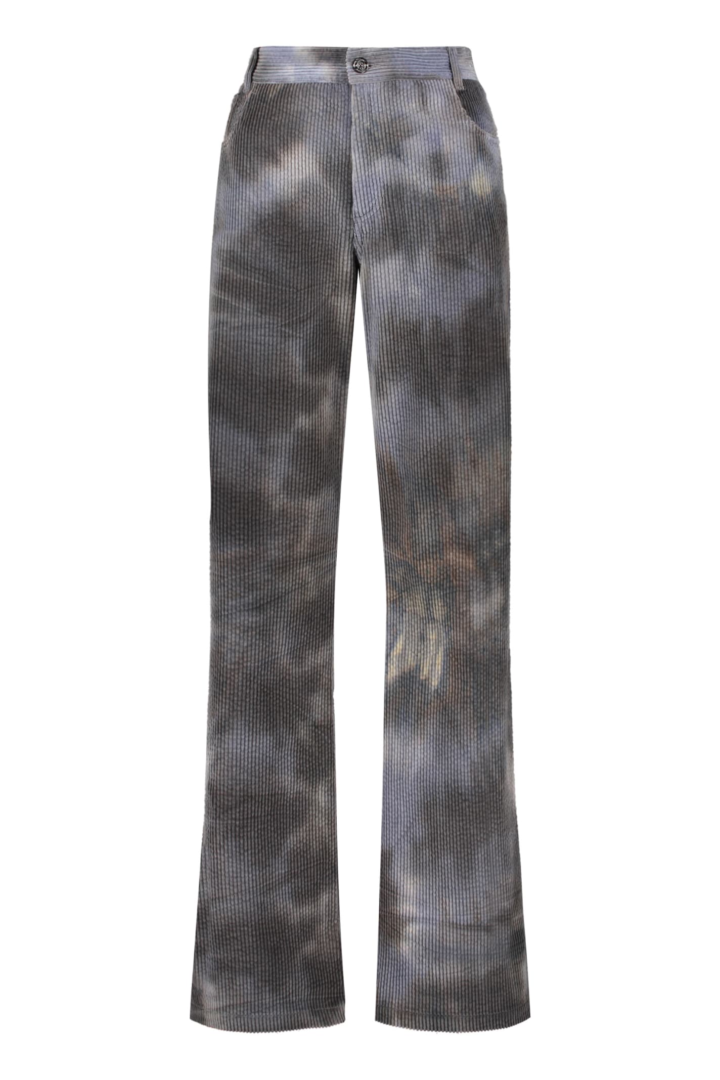 Missoni Corduroy Trousers In Grey