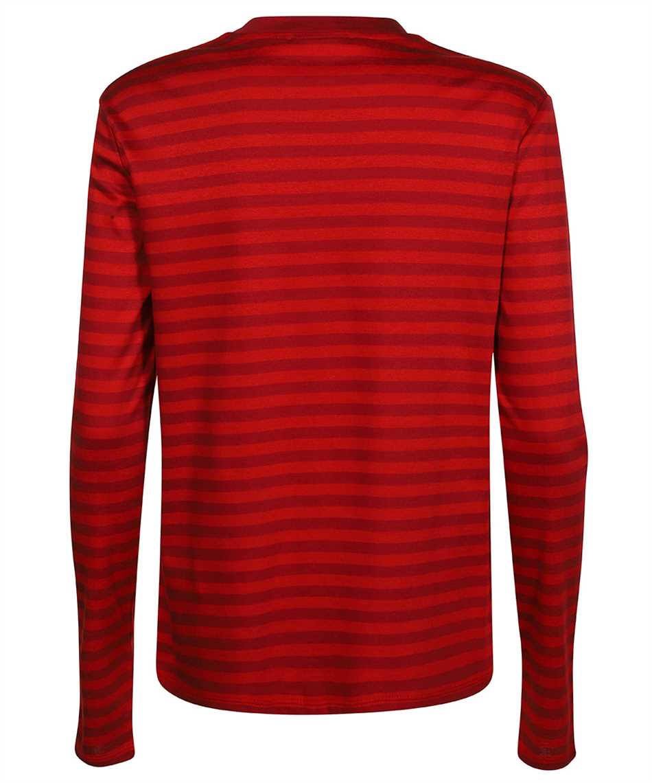 Max Mara Long Sleeve Cotton T-shirt In Red