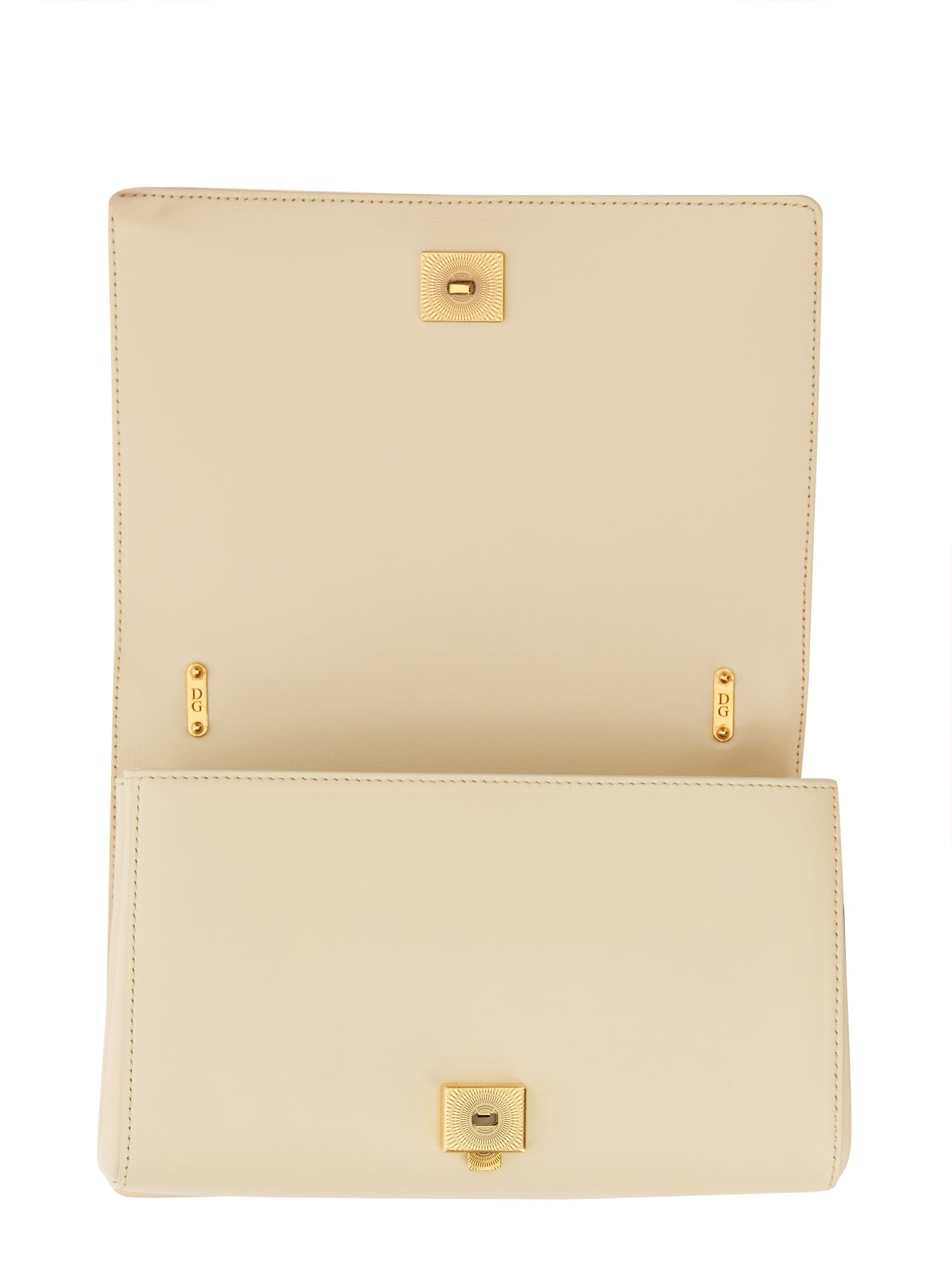 Dolce & Gabbana Women's Ivory Nappa Leather Devotion