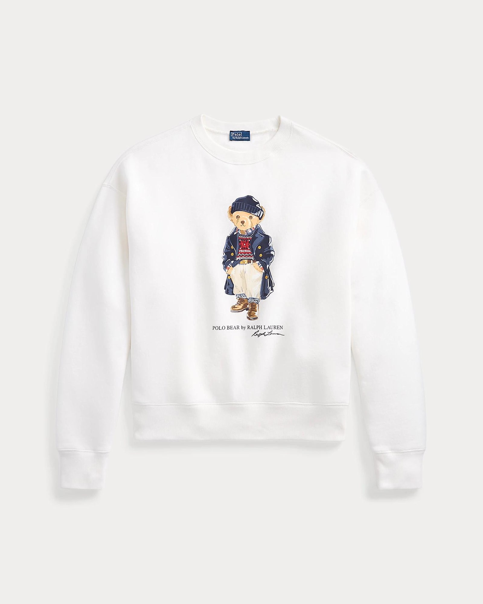 Shop Polo Ralph Lauren Sweatshirt In Bianco