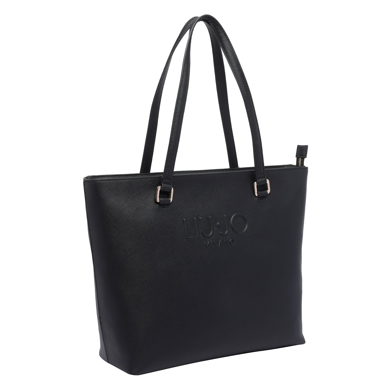 Liu •jo Rectangular Tote Bag Dual Handles In Black