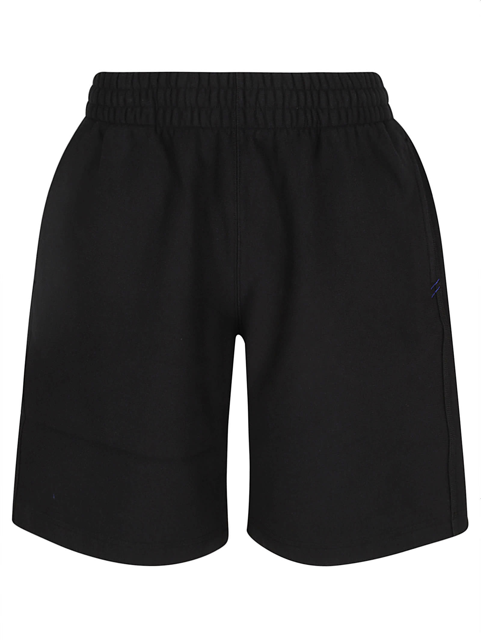 Shop Burberry Jer For Shorts In Black