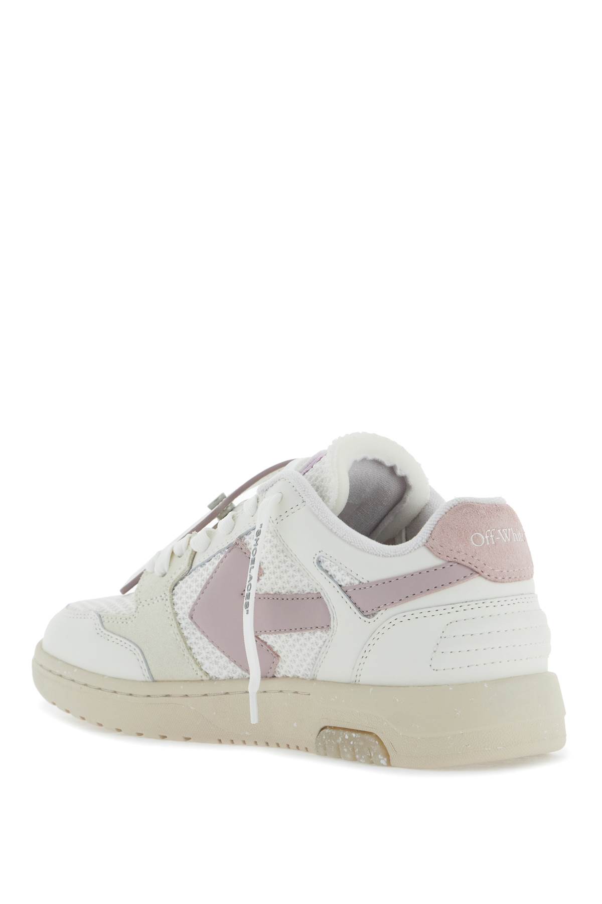 Shop Off-white Slim Out Of Office Sneakers In White - Lilac (white)