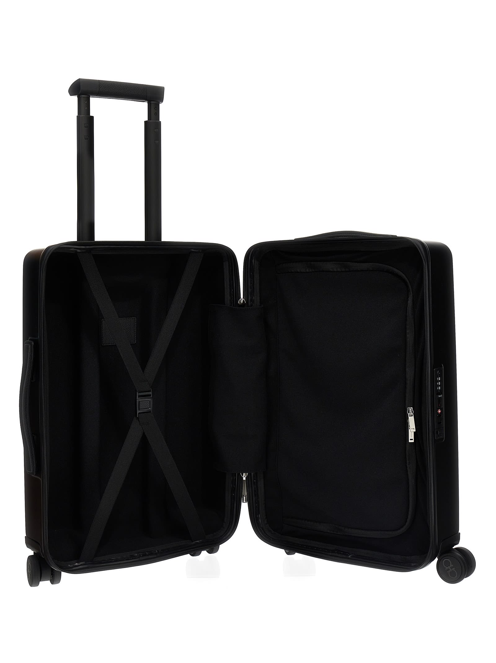 Shop Ferragamo Gancini Trolley In Black