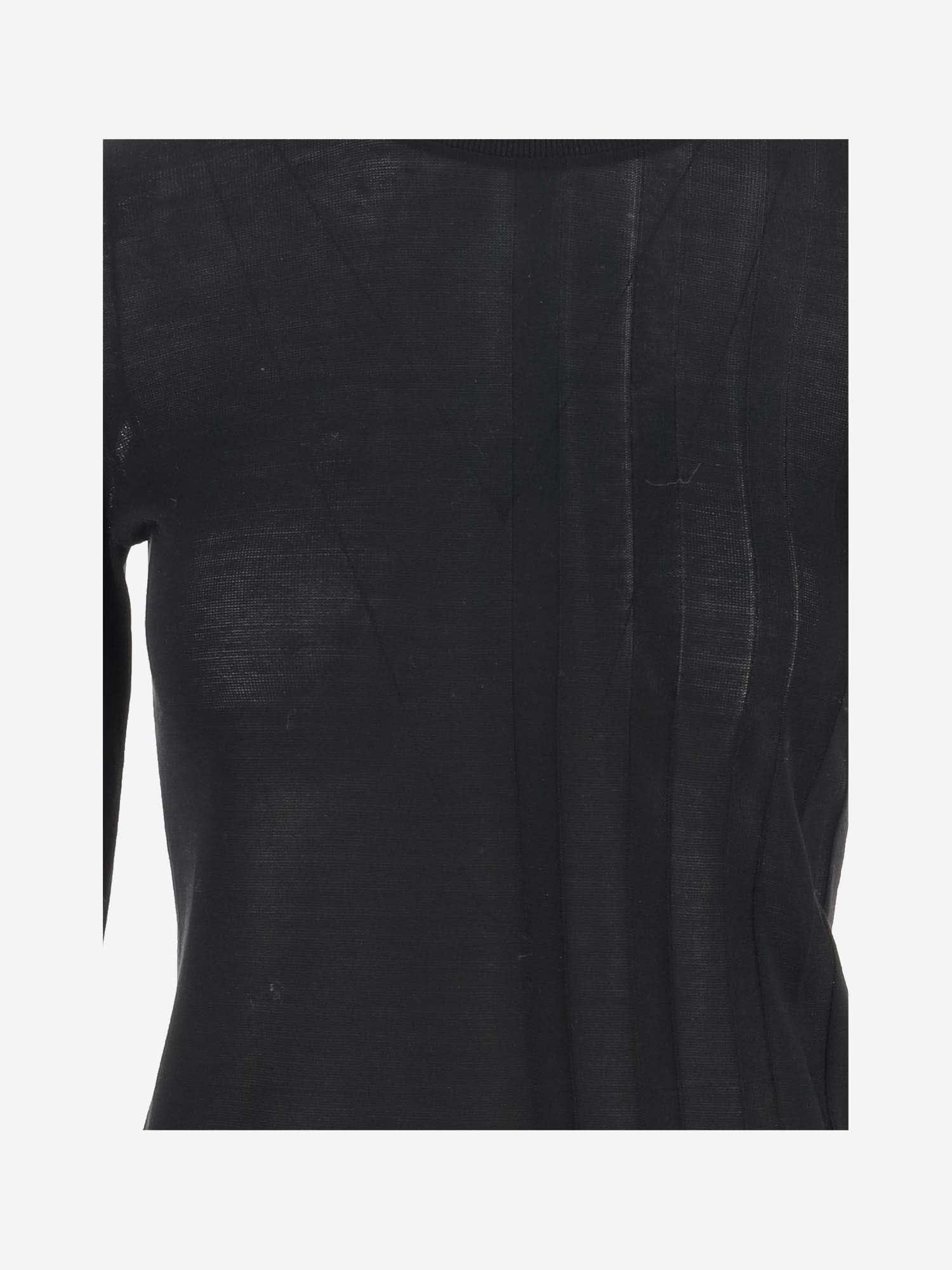 Shop Jacquemus Cotton Long-sleeved Shirt In Black