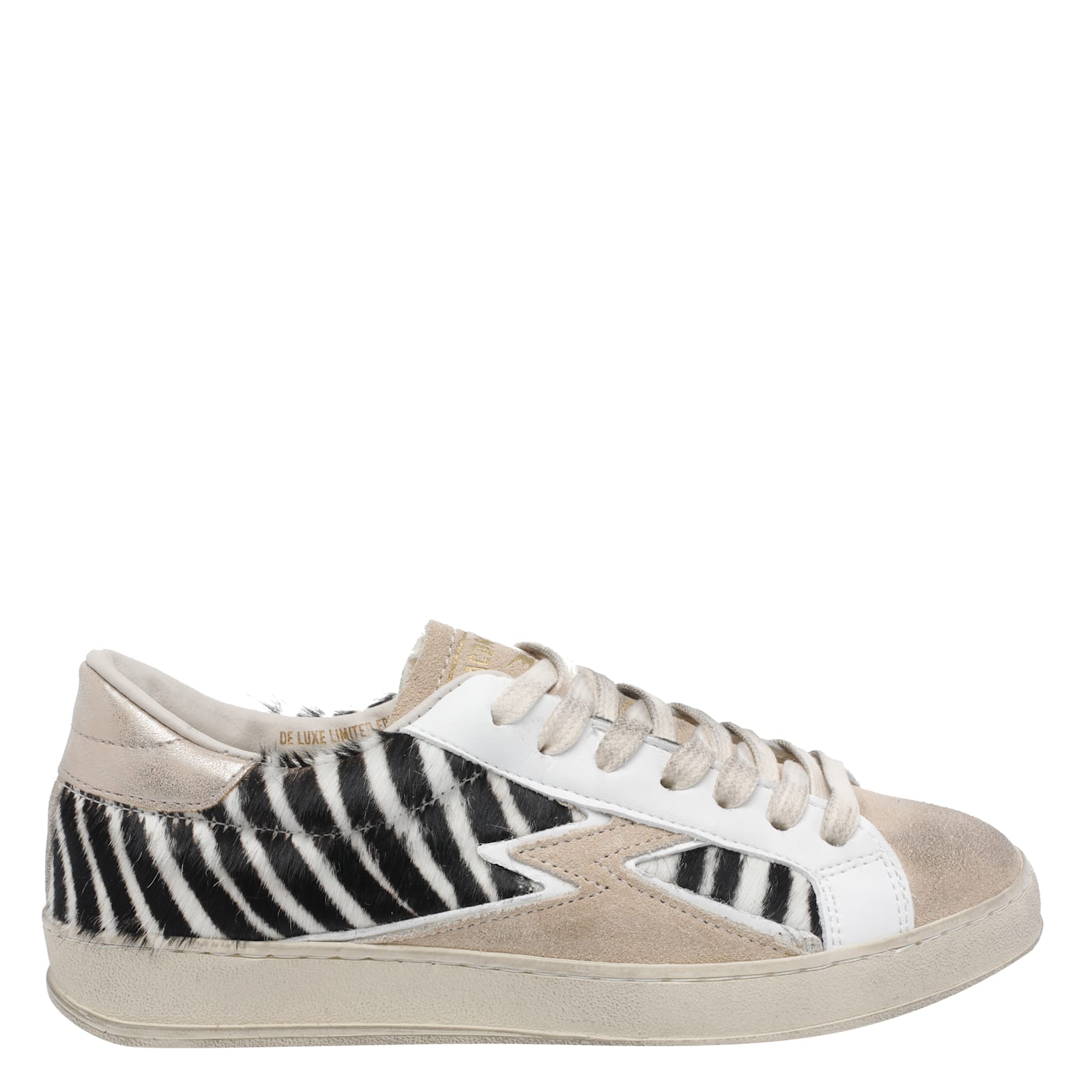 Moa Master Of Arts Iconic Cavallino Zebrato Sneakers In Metallic
