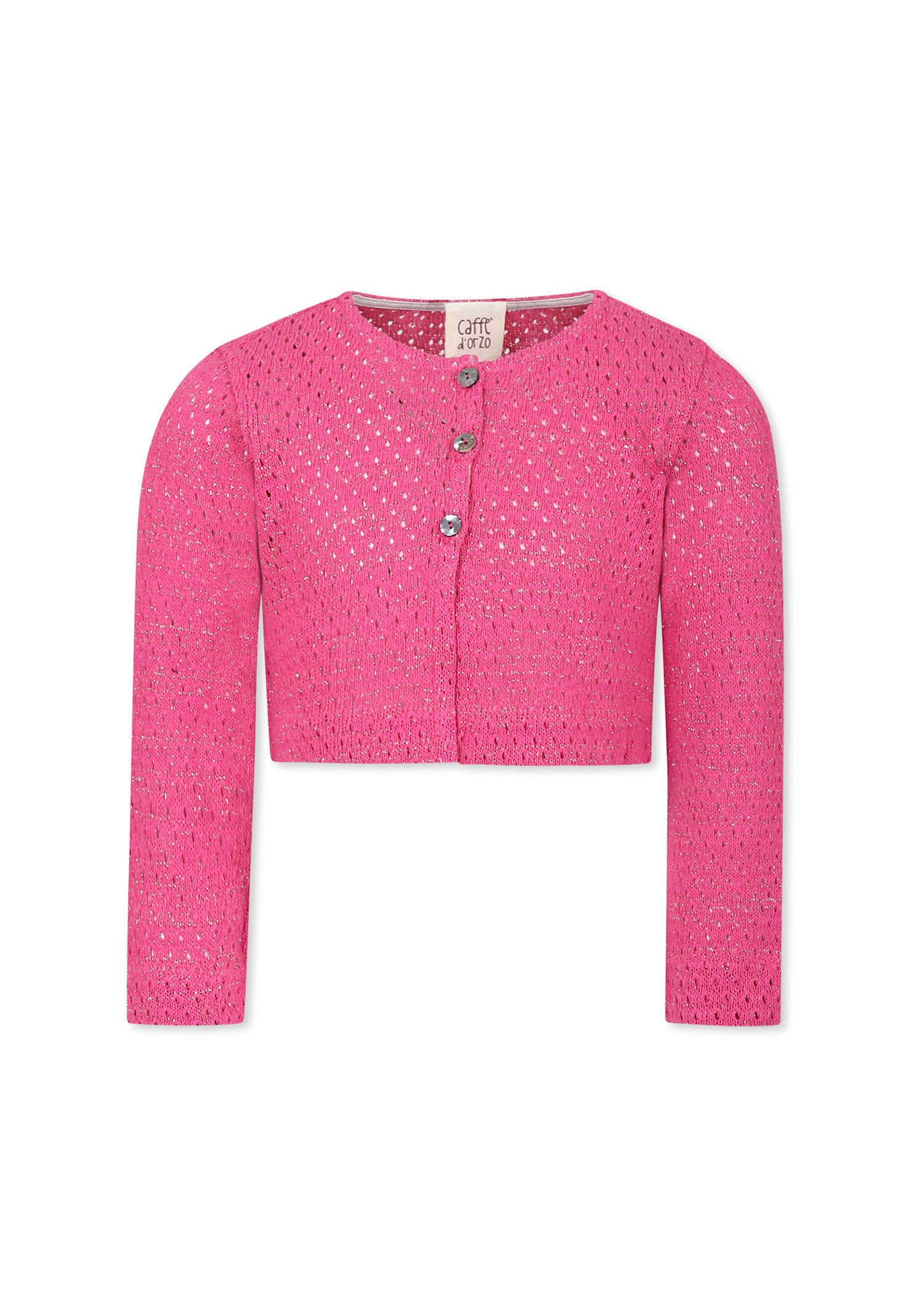 Caffe' D'orzo Fuchsia Cardigan For Girl In Fuchsia