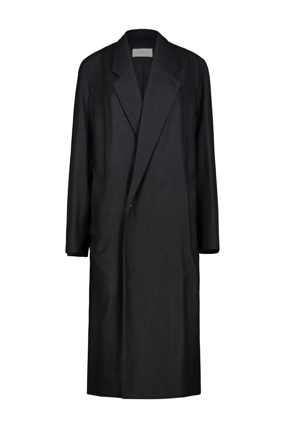 Shop Lemaire Maxi Db Coat In Anthracite