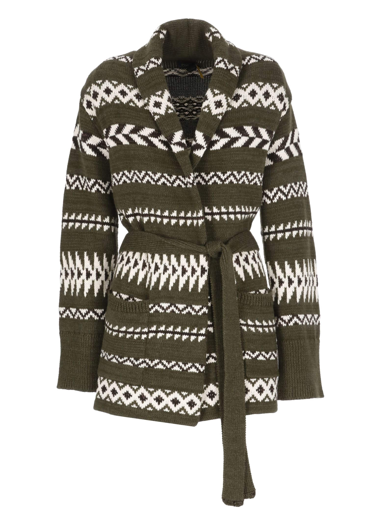 Ralph Lauren Belted Oversize Knitted Cardigan