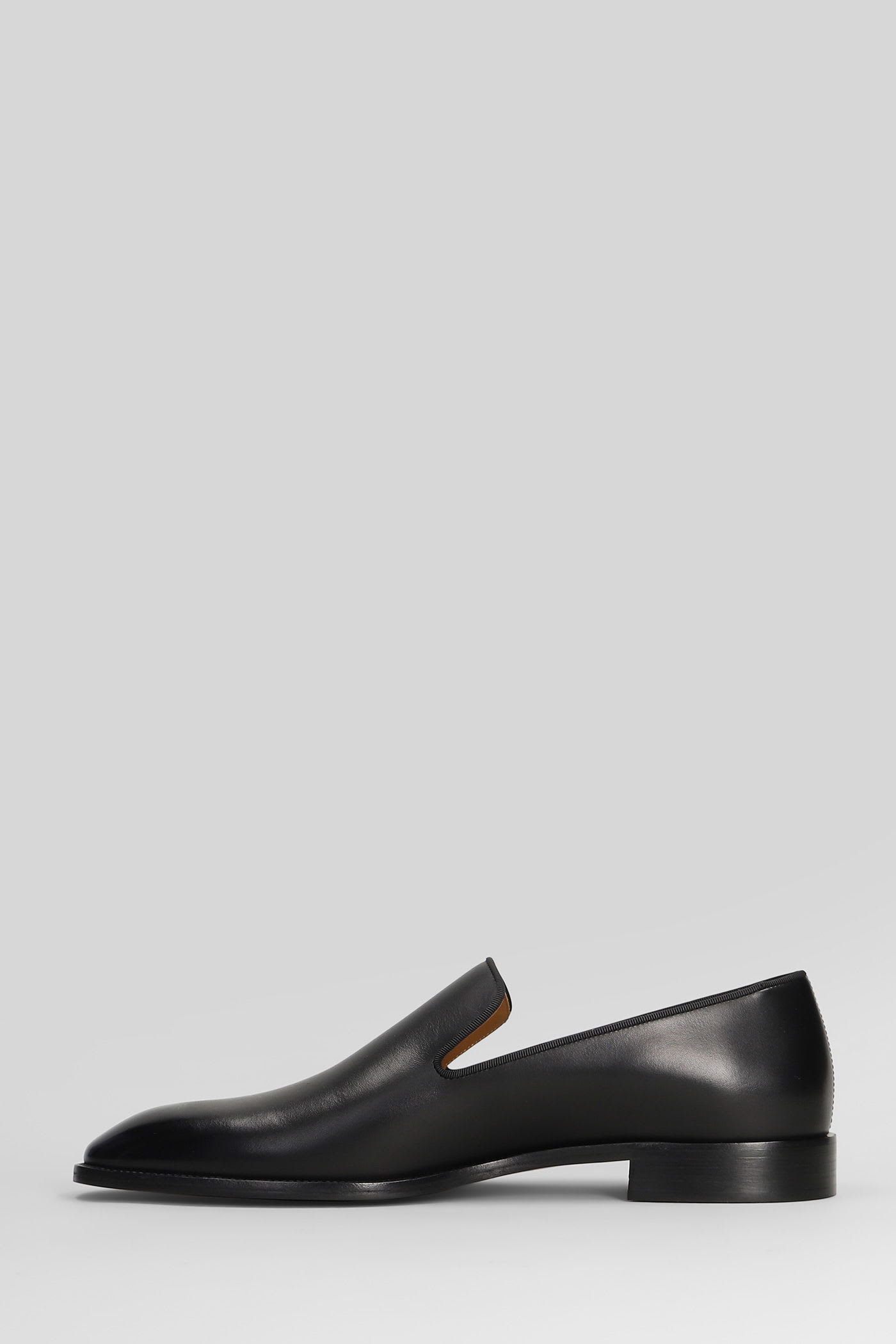 Christian Louboutin Danny Flex Loafers In Black Leather In Black
