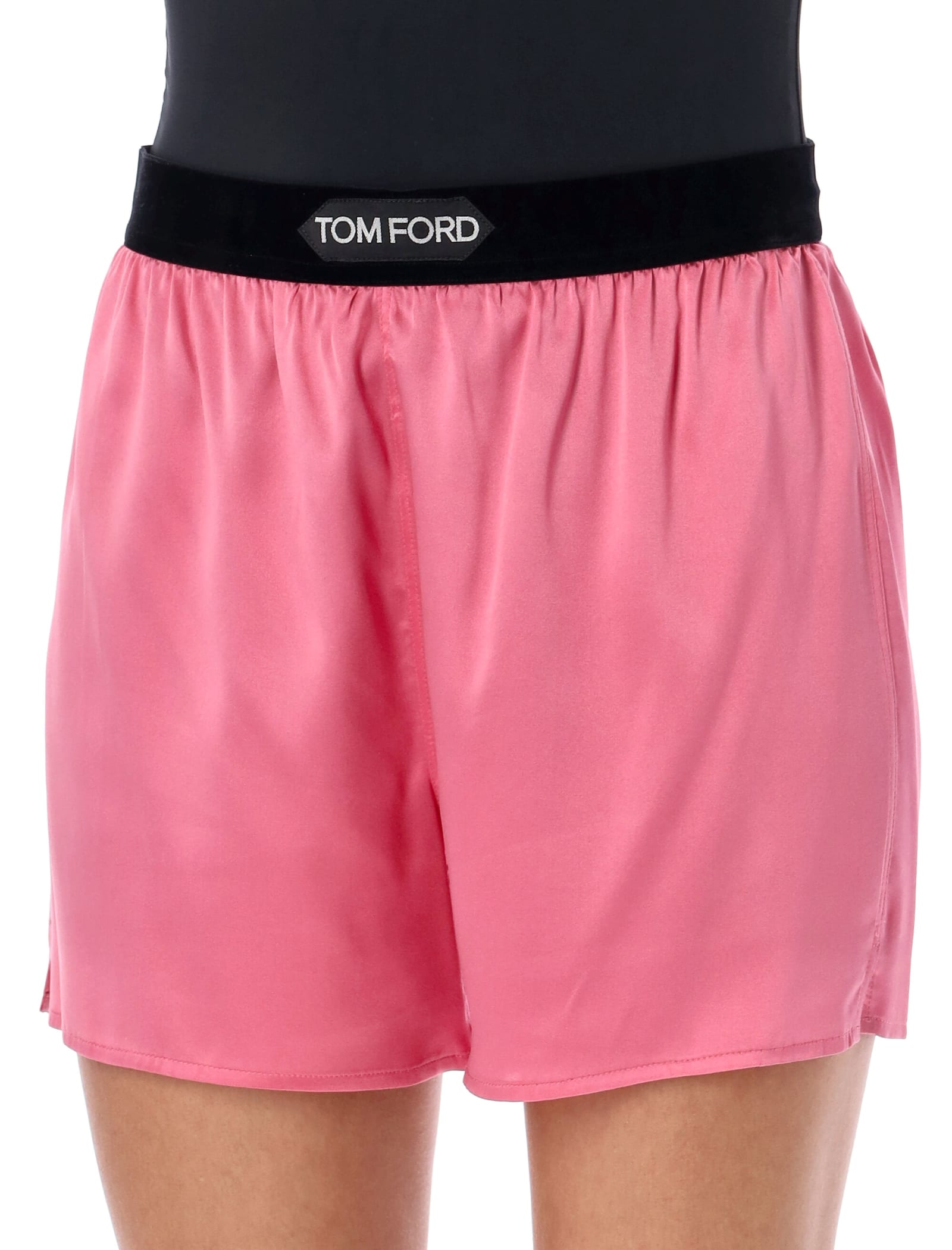 TOM FORD STRETCH SILK SATIN BOXER SHORTS