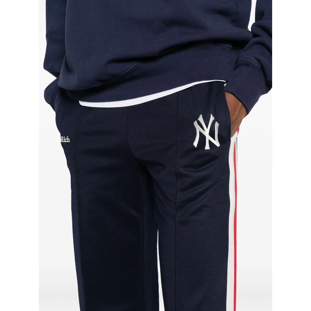 Sporty &amp; Rich Yankees Serif Track Pant In Blue
