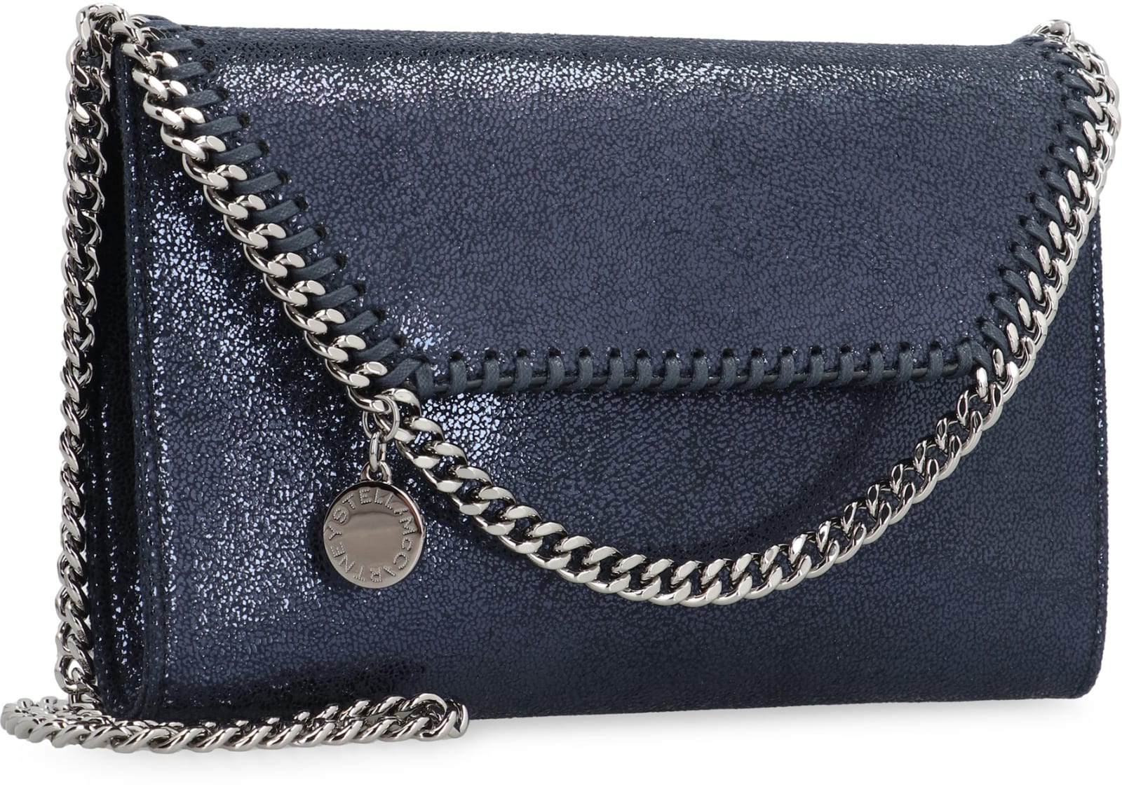 Shop Stella Mccartney Falabella Shoulder Bag In Blue