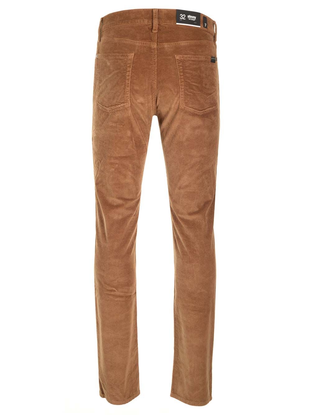 Shop 7 For All Mankind Slimmy Corduroy Nutshell In Brown