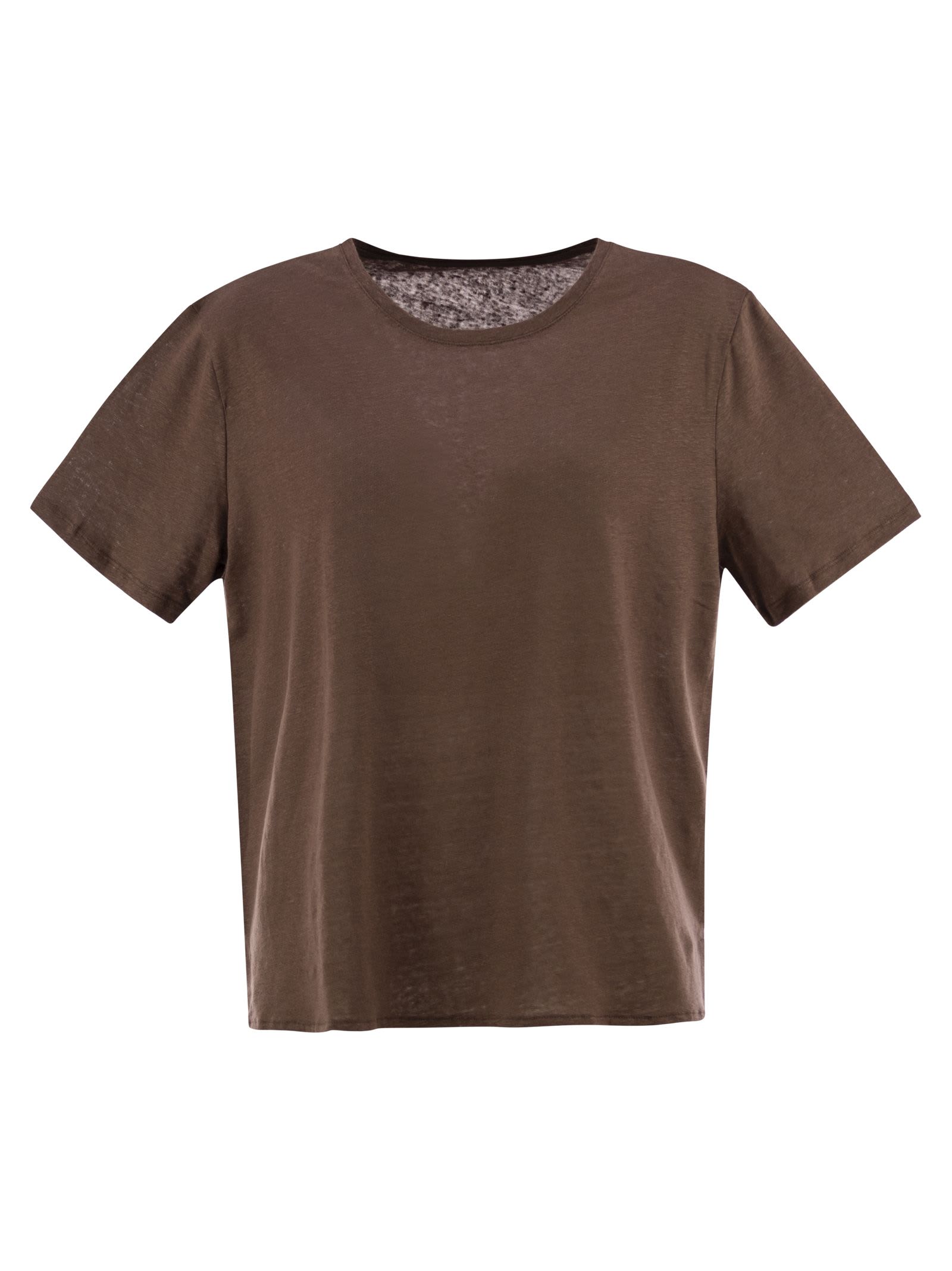 Linen Crew-neck T-shirt