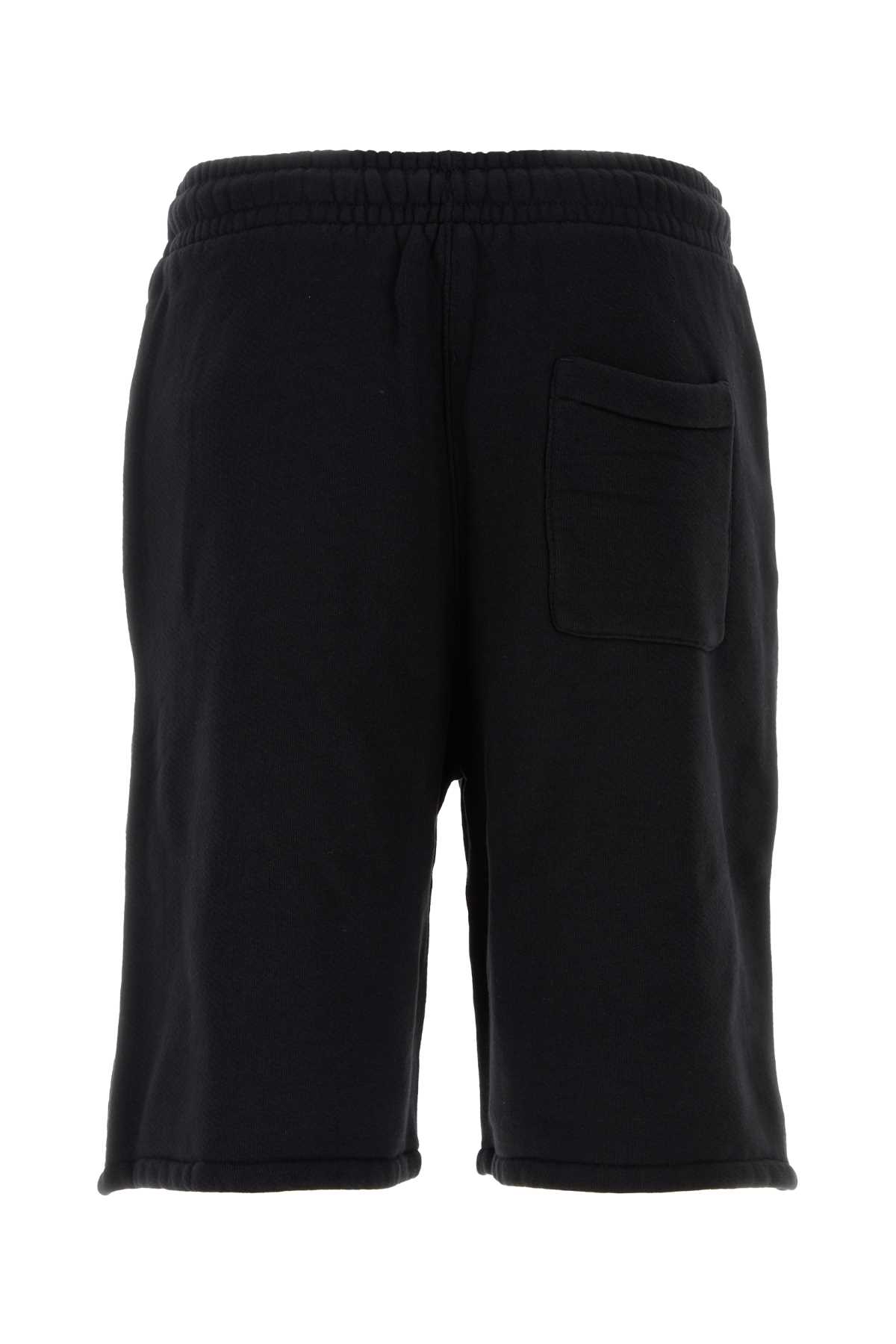 Off-white Bermuda Shorts Cotton Black In Blackwhit