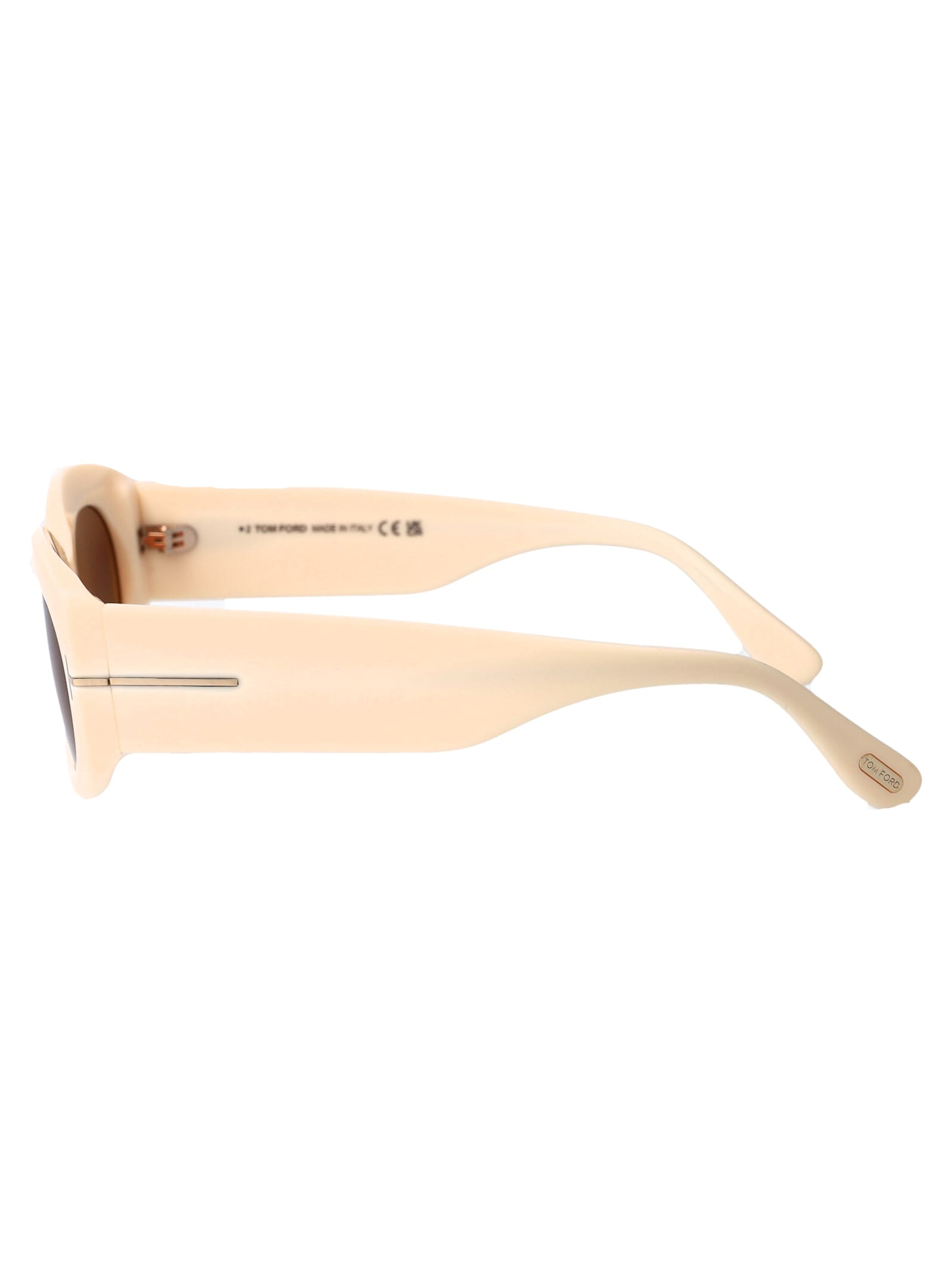 Shop Tom Ford Ft1187/s Sunglasses In Cream White