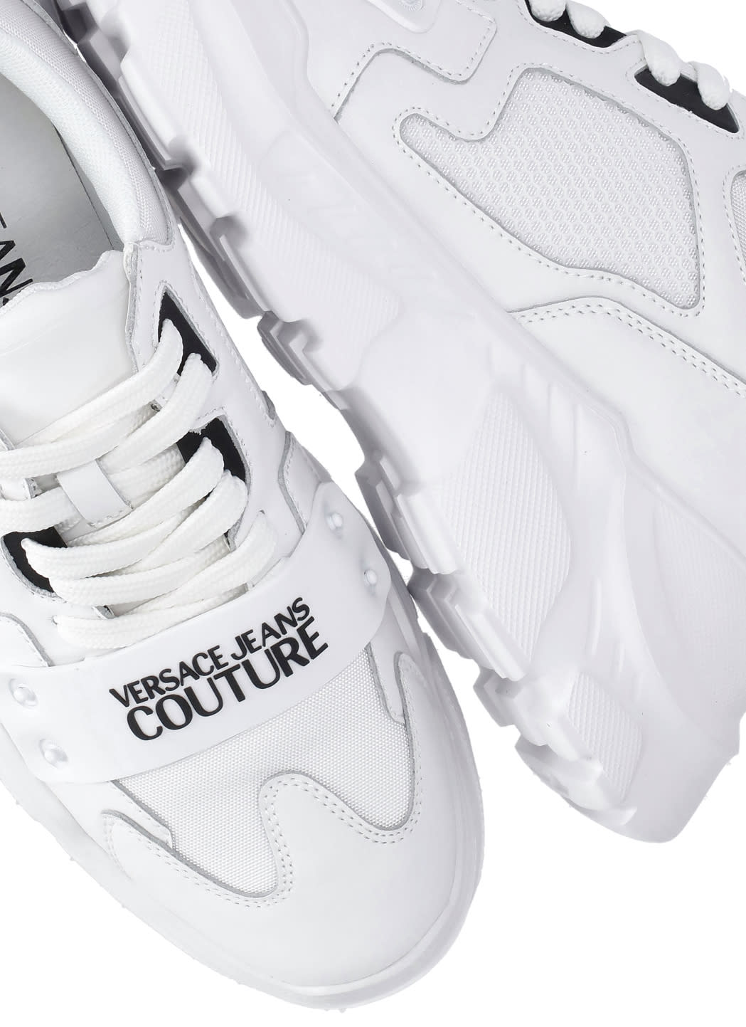 Shop Versace Jeans Couture Speed Track In White