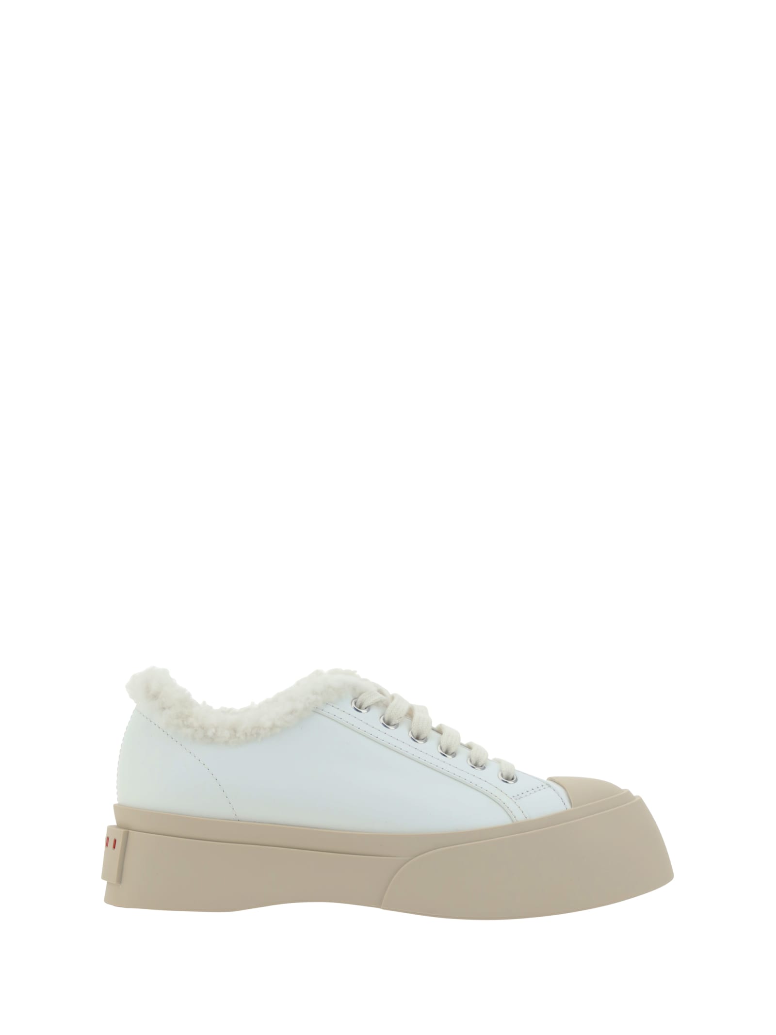 Shop Marni Pablo Sneakers In Ivory/lily White