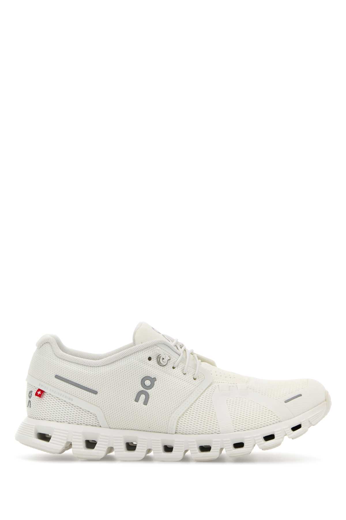 White Fabric Cloud 5 Sneakers