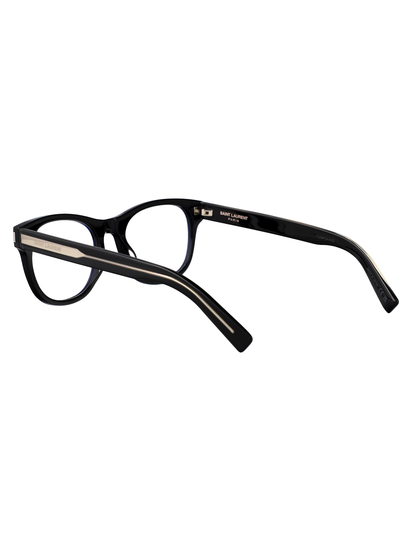 Saint Laurent Sl 664 Glasses In 001 Black Crystal Transparent