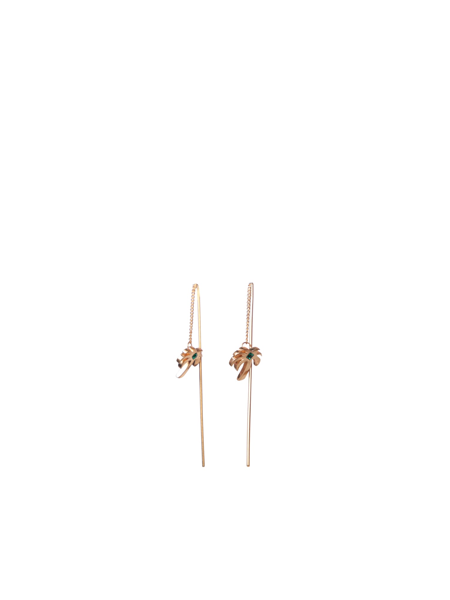 Palm Angels Palms mismatched stud earrings - Gold