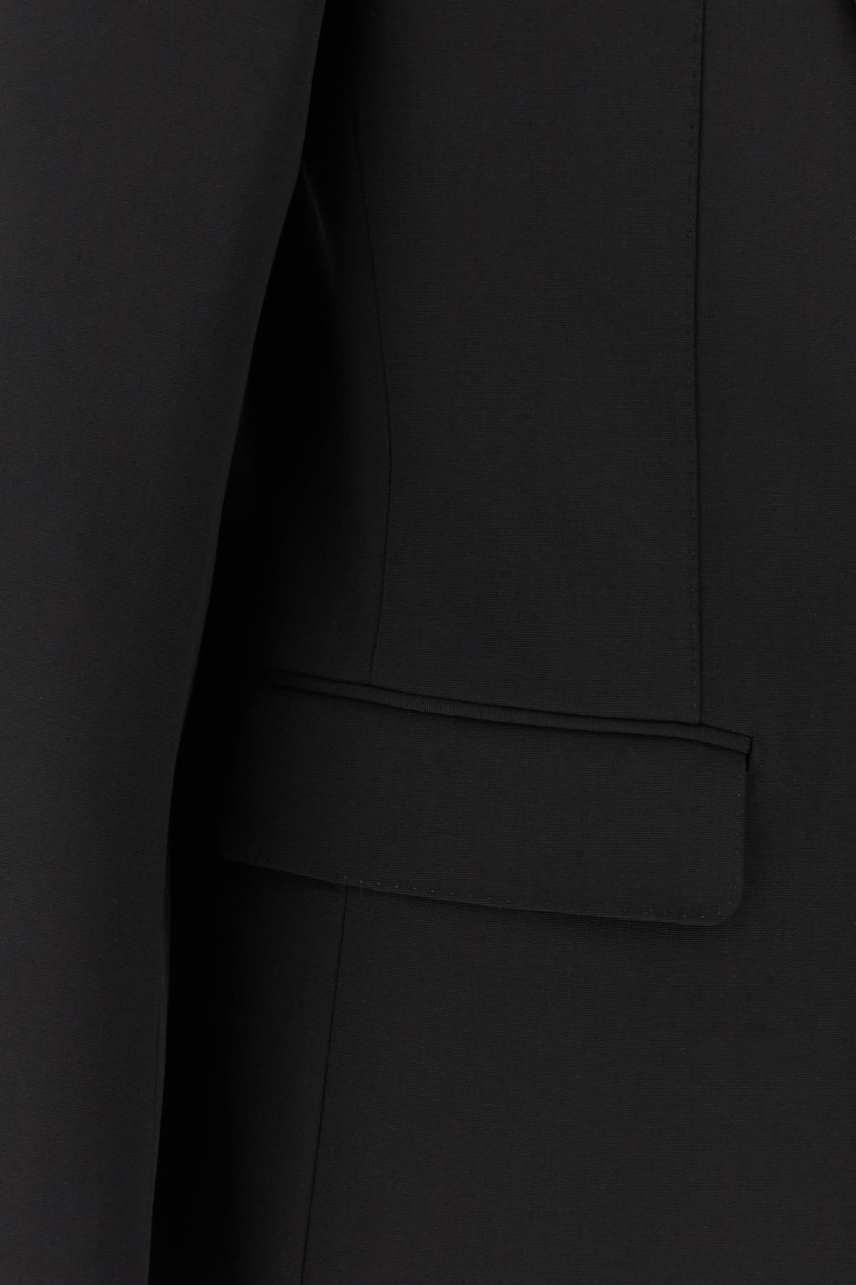 Shop Dolce & Gabbana Black Wool Blazer In N0000