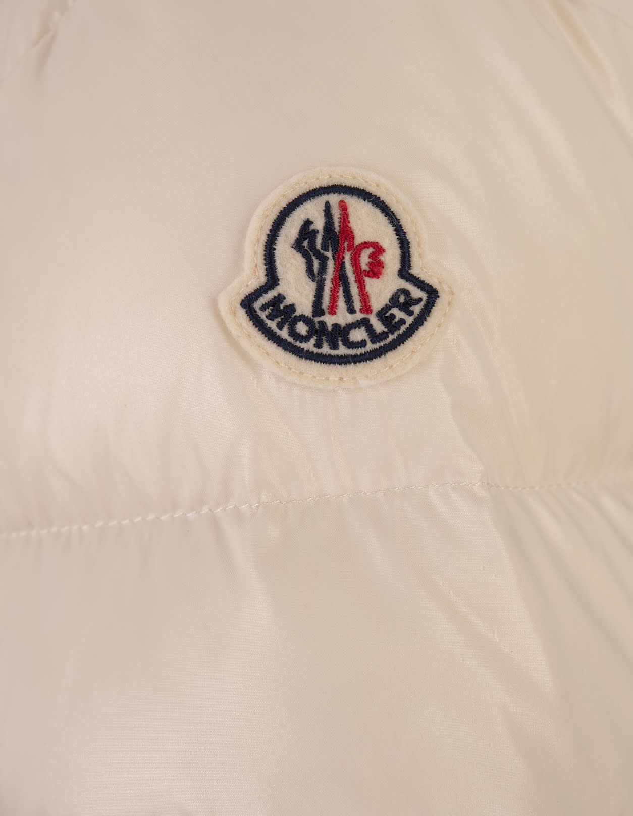 Shop Moncler White Arcelot Short Down Jacket