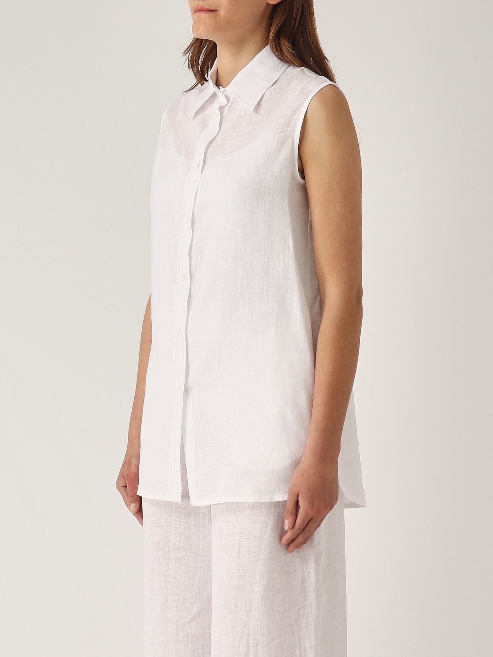 Gran Sasso Camicia S/m Con Cuciture Shirt In White