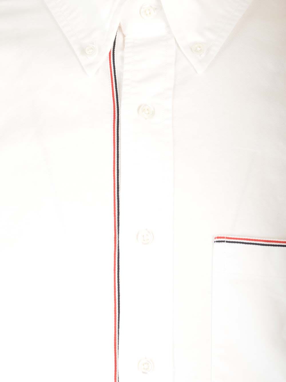 Shop Thom Browne Oxford Framing Shirt In White