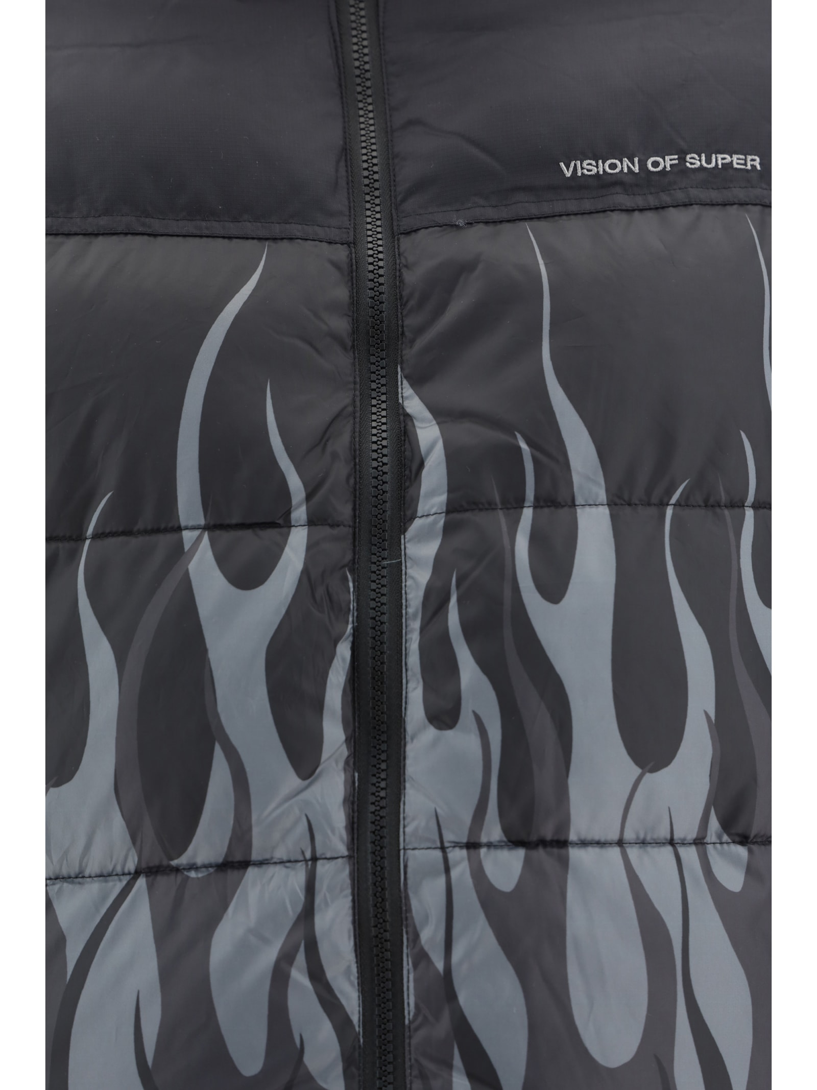 Shop Vision Of Super Down Jacket In Black
