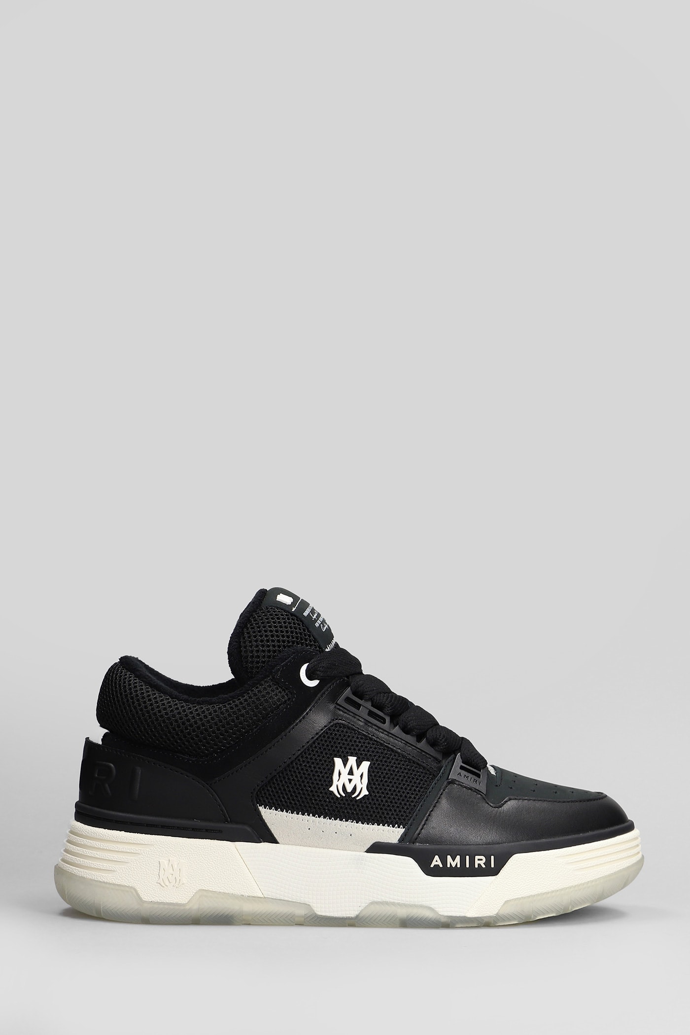 AMIRI Ma1 Sneakers In Black Leather And Fabric