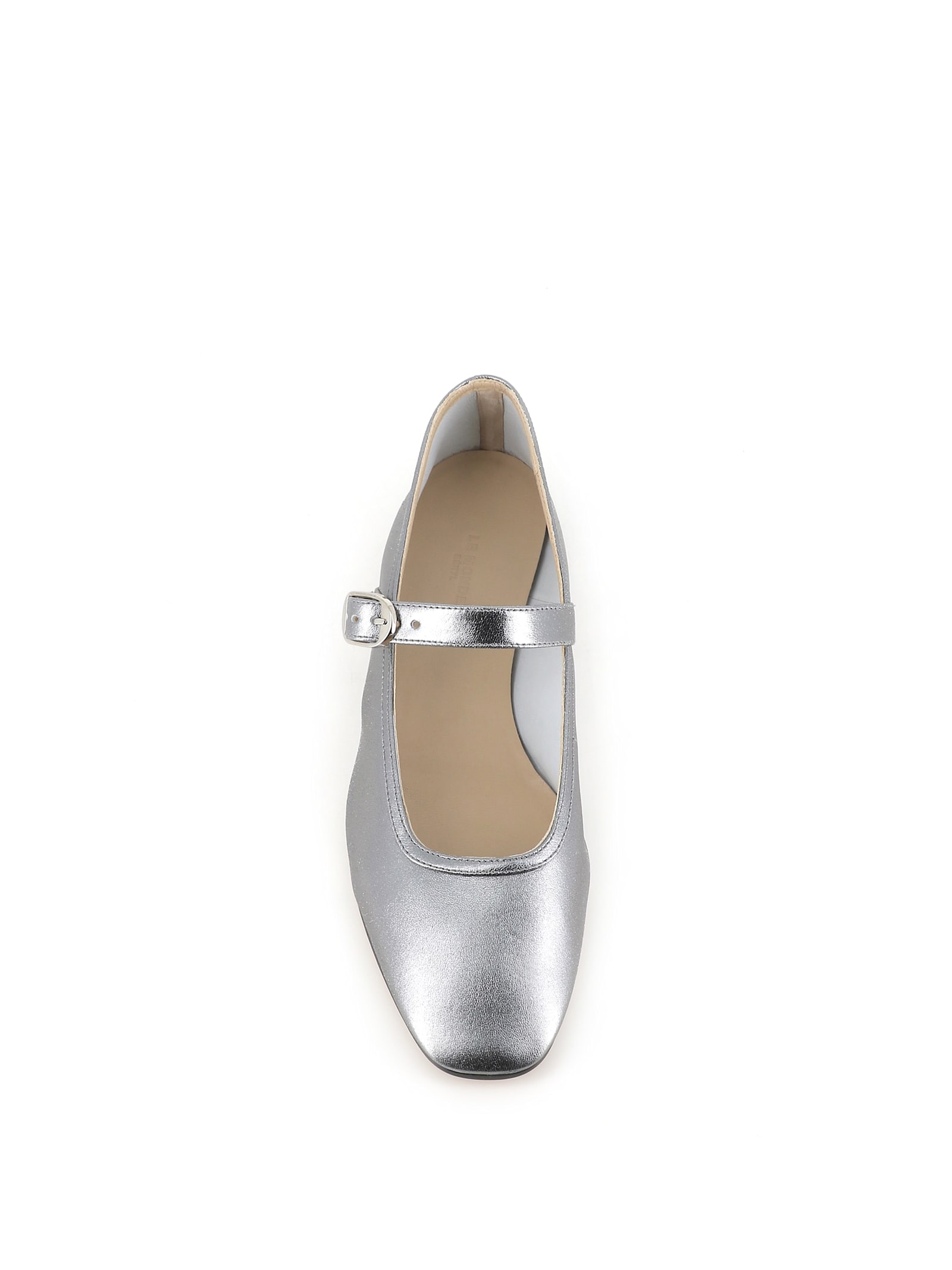 Shop Le Monde Beryl Ballerina Ballet In Silver